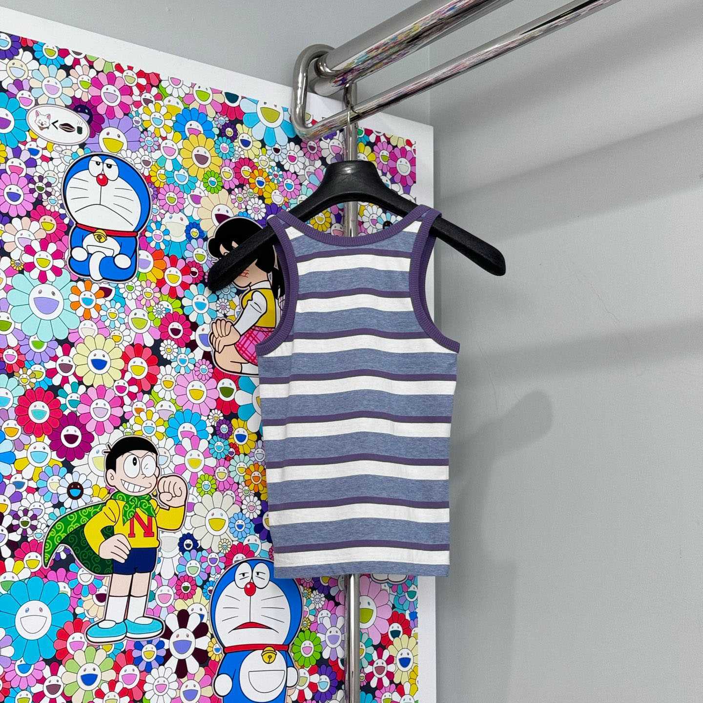 Prada Bayadere Stripe Jersey Tank Top - FashionPlug