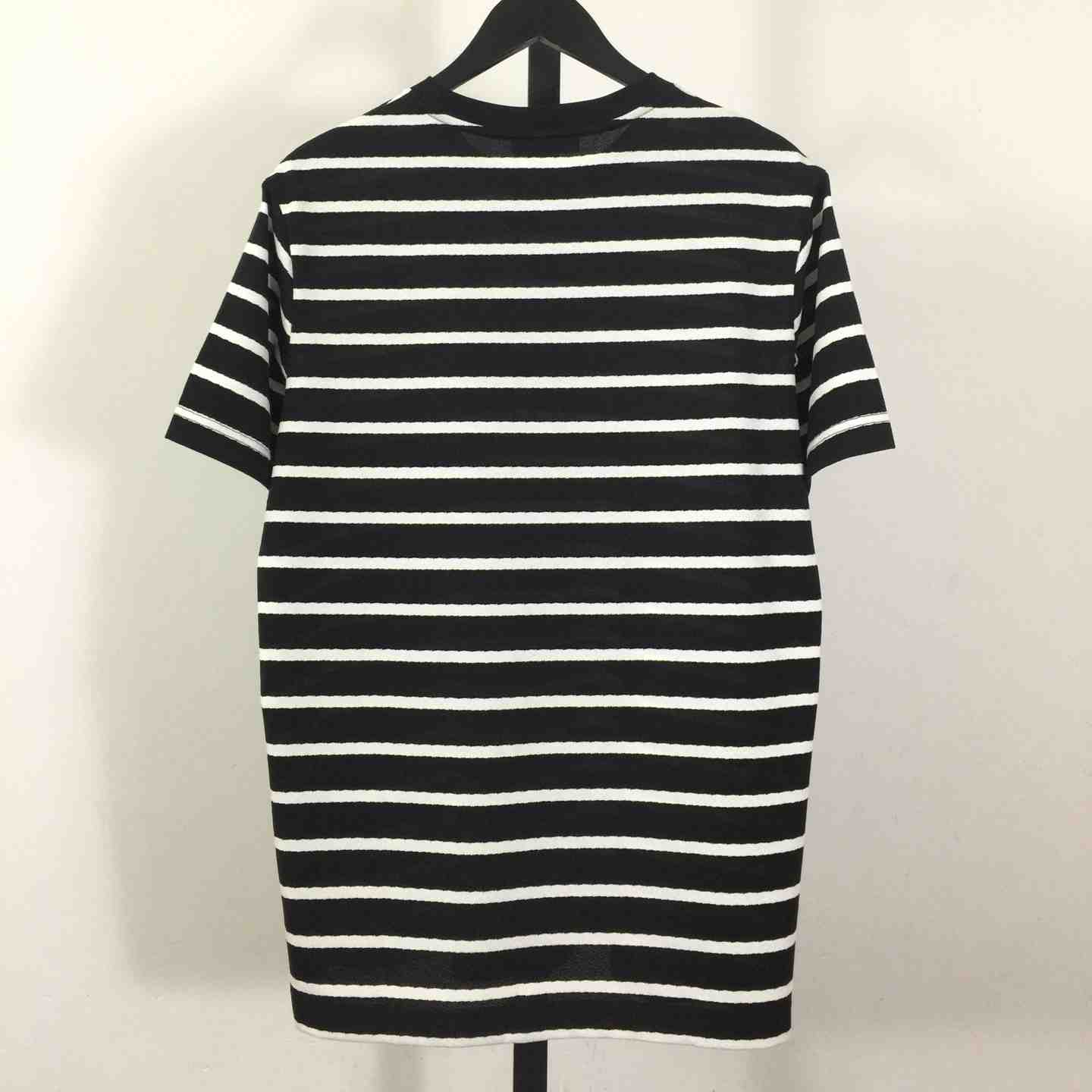 Prada Striped Short Sleeve Cotton T-Shirt - FashionPlug