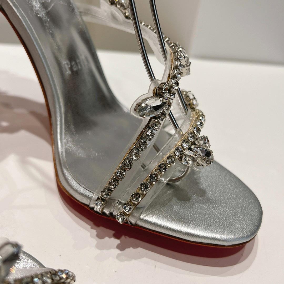 Christian Louboutin Joli Queen Embellished Sandals - FashionPlug