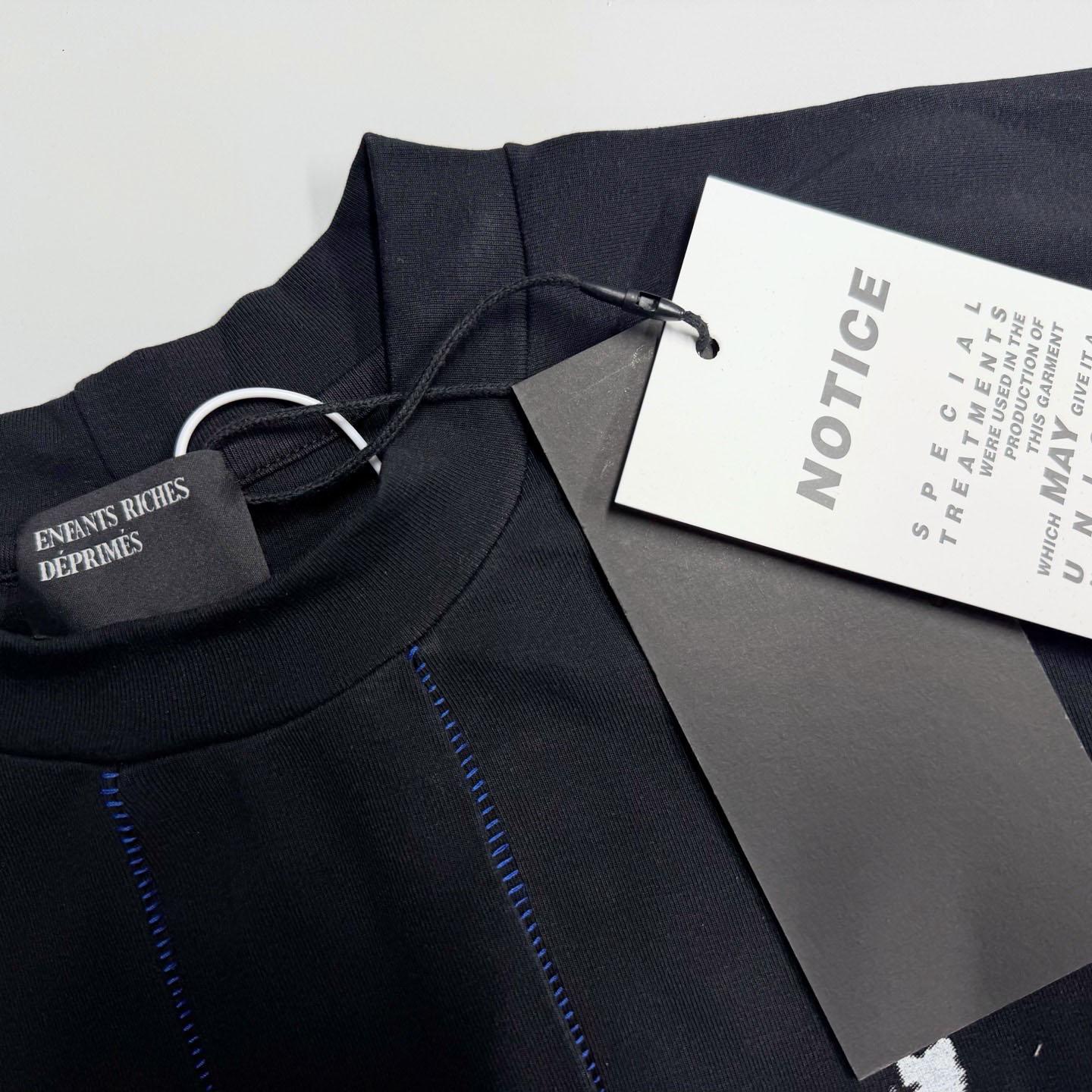 Enfants Riches Deprimes Anton/Hopper Assemblage Raglan T-Shirt 'Faded Black' - FashionPlug