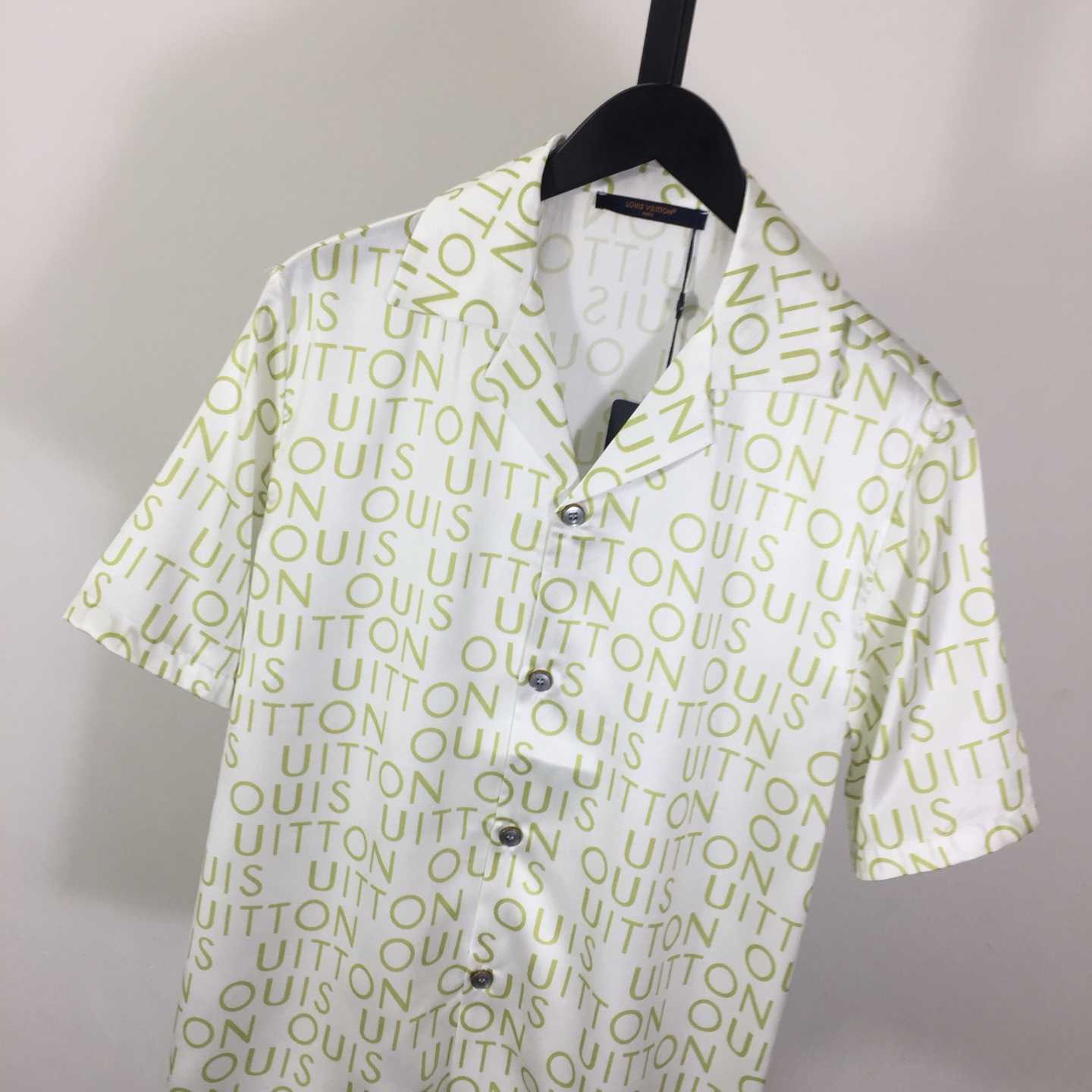 Louis Vuitton Short-Sleeved Printed Silk Shirt   1AJUTC - FashionPlug