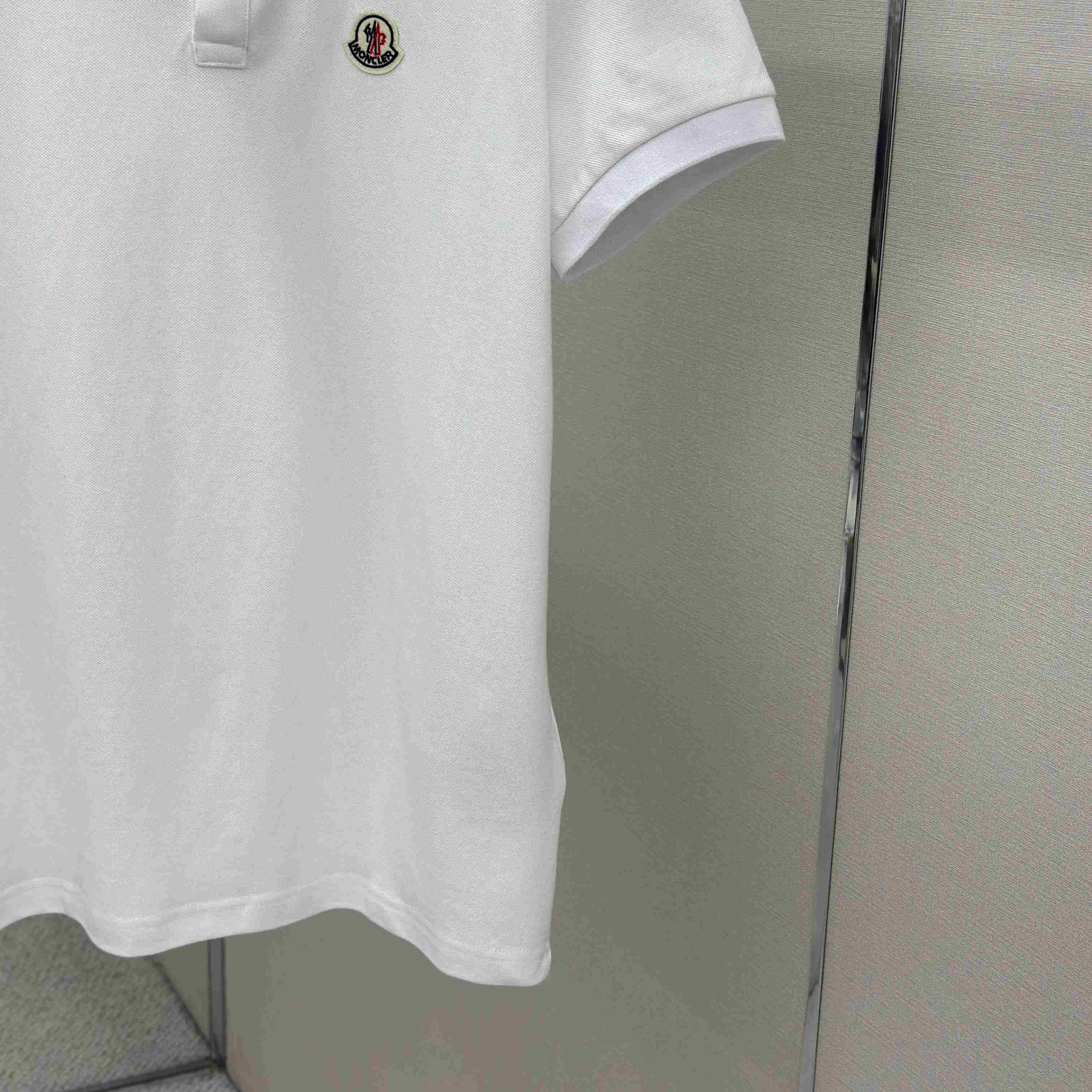 Moncler Logo Patch Cotton Polo Shirt - FashionPlug