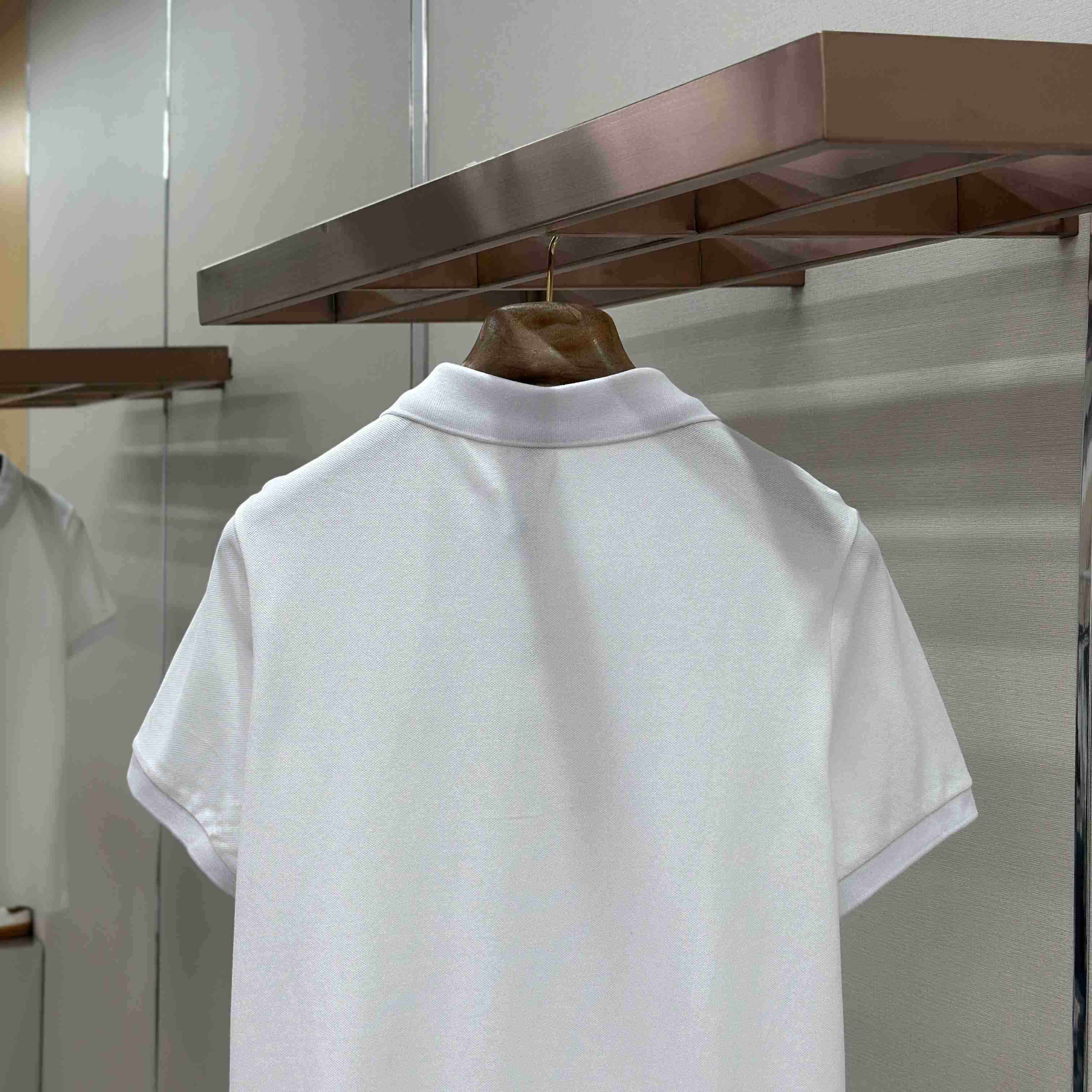 Moncler Logo Patch Cotton Polo Shirt - FashionPlug