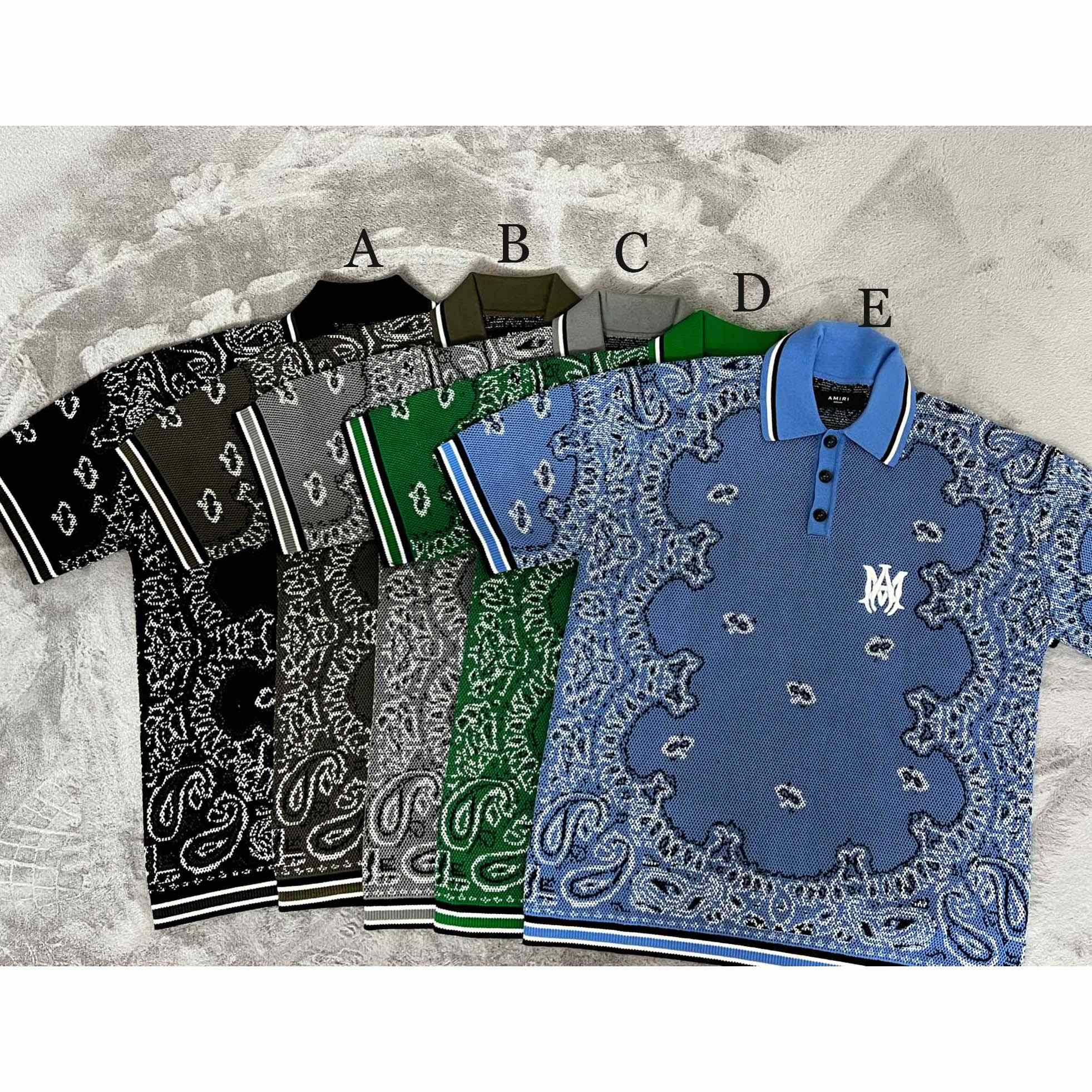 Amiri Bandana Polo - FashionPlug