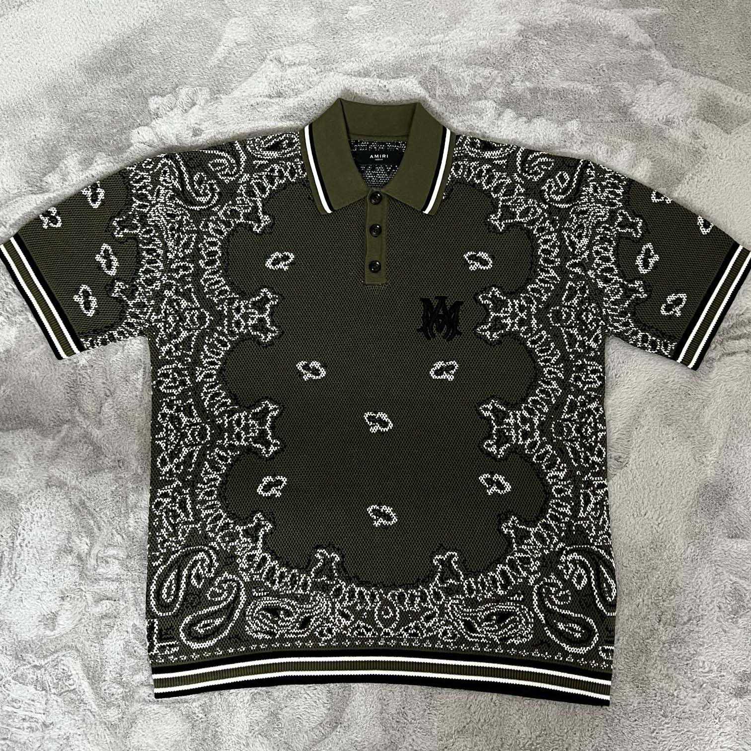 Amiri Bandana Polo - FashionPlug
