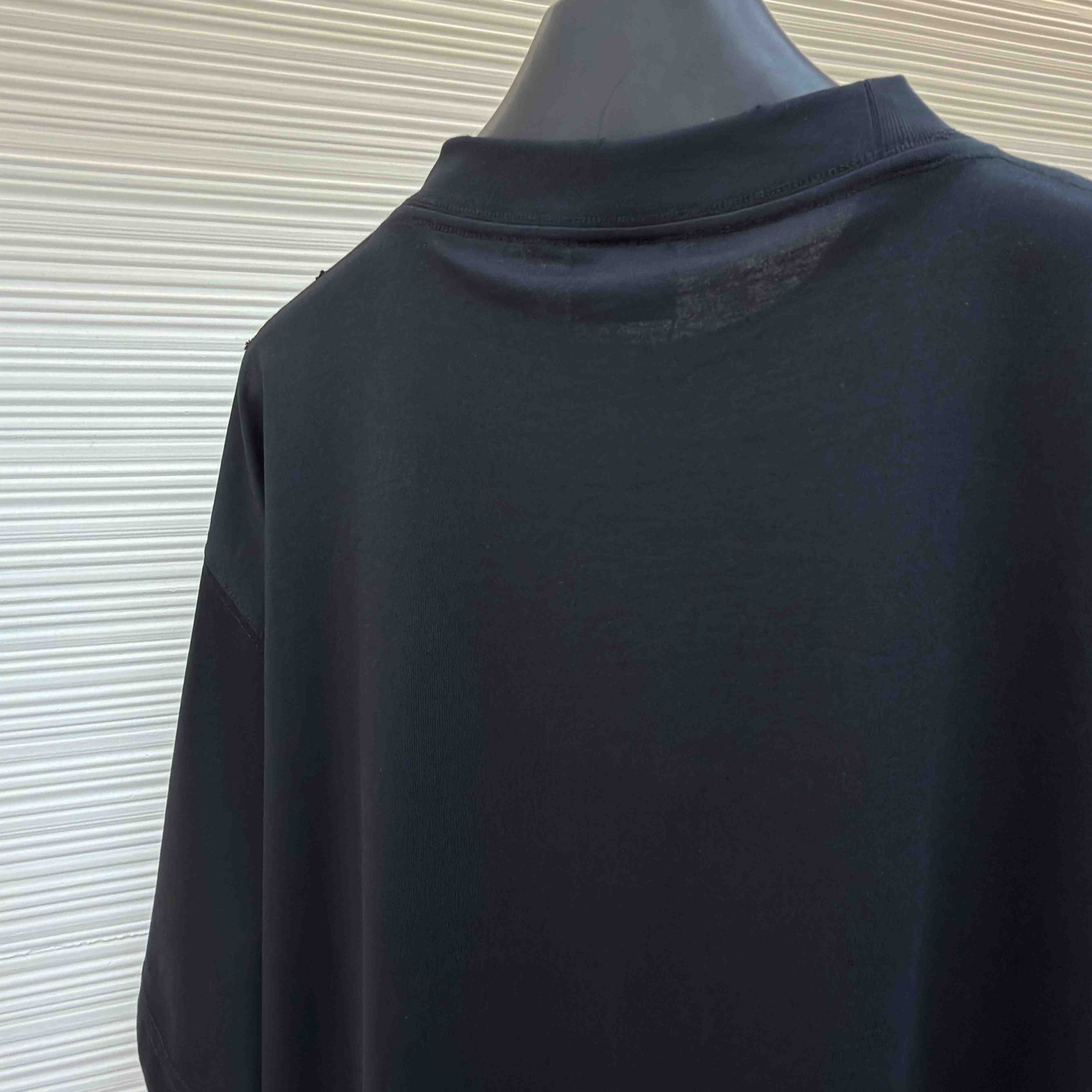 Balenciaga Paris Thunderstorm Oversized T-shirt In Black - FashionPlug