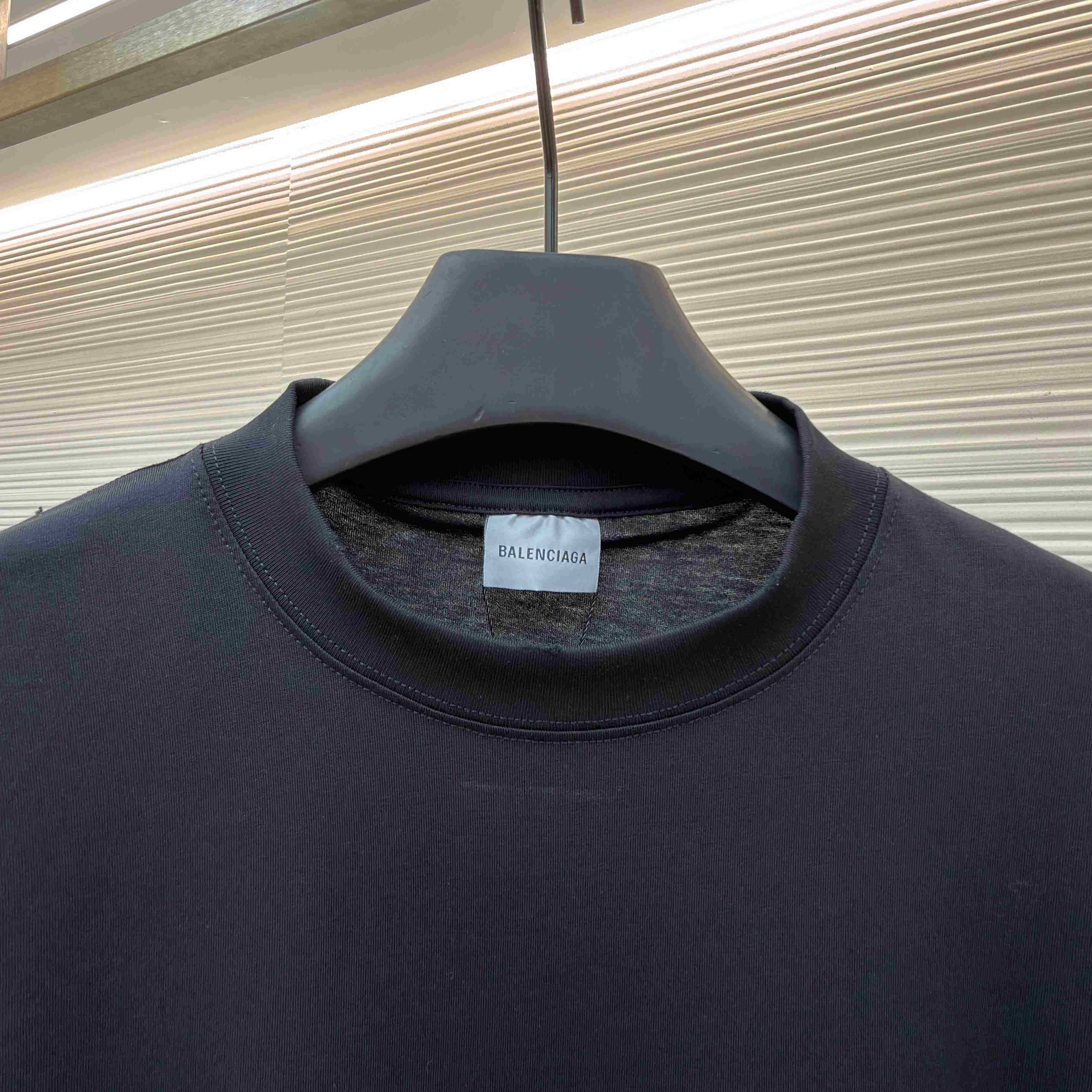 Balenciaga Paris Thunderstorm Oversized T-shirt In Black - FashionPlug