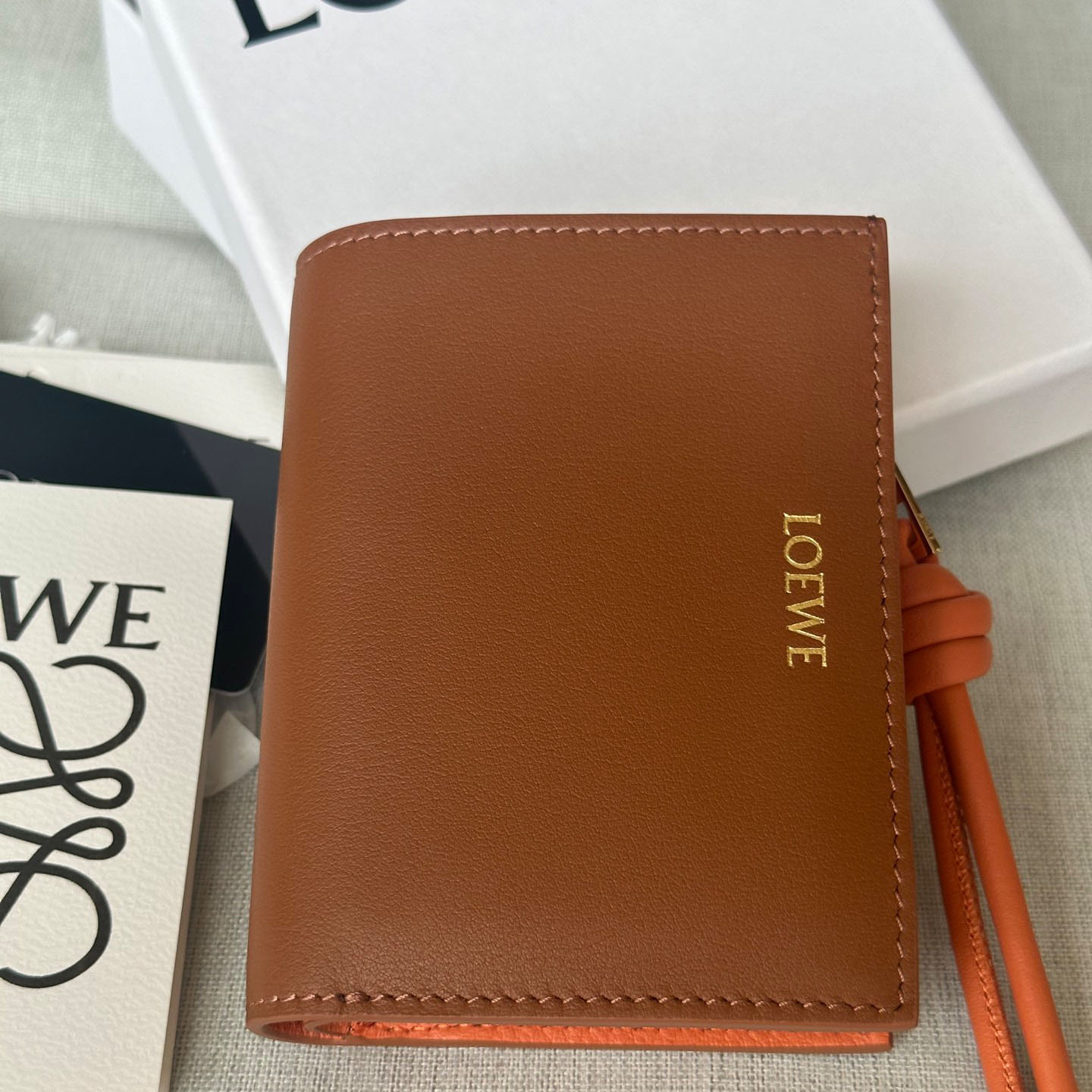 Loewe Knot Compact Wallet - FashionPlug