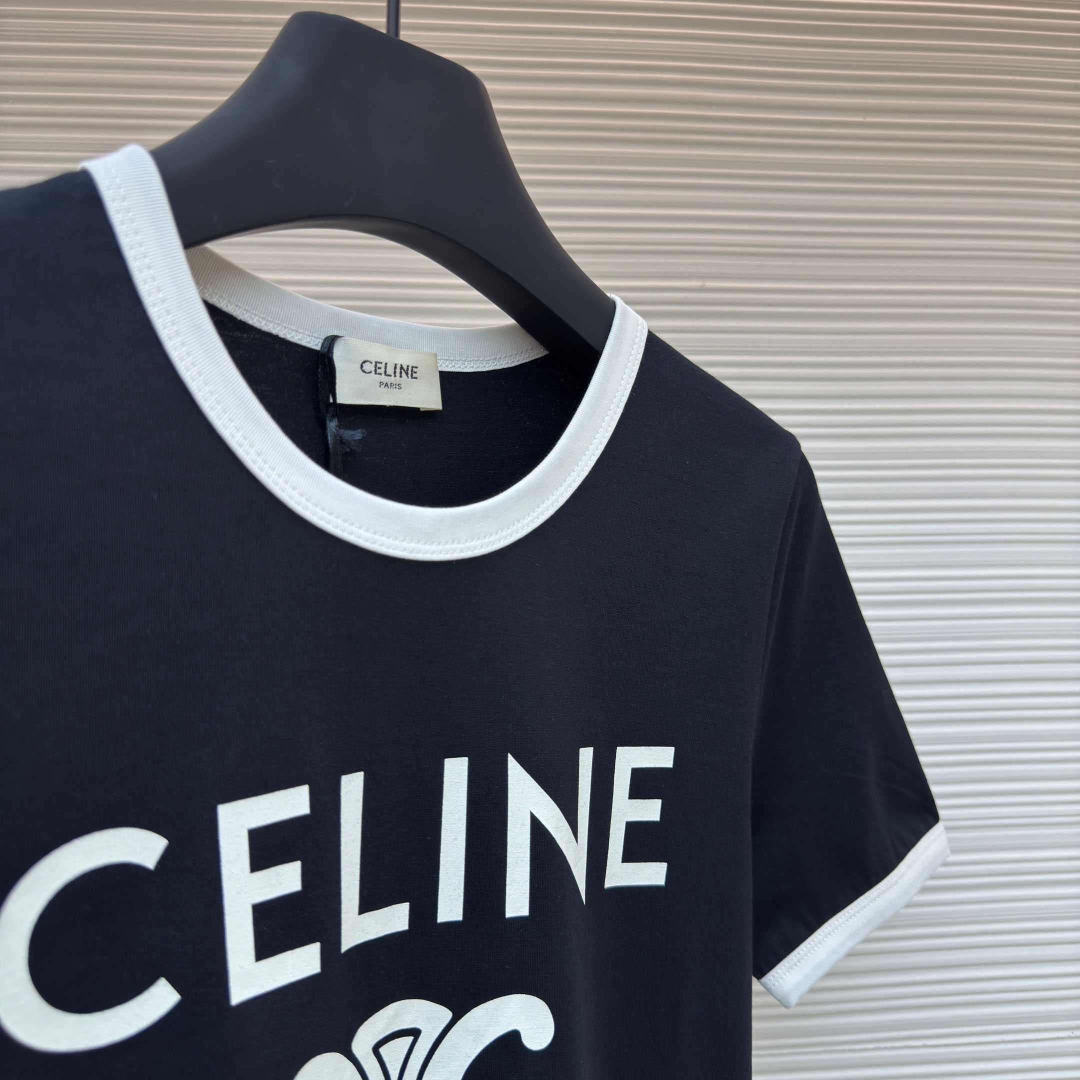 celine Paris T-shirt In Cotton Jersey - FashionPlug