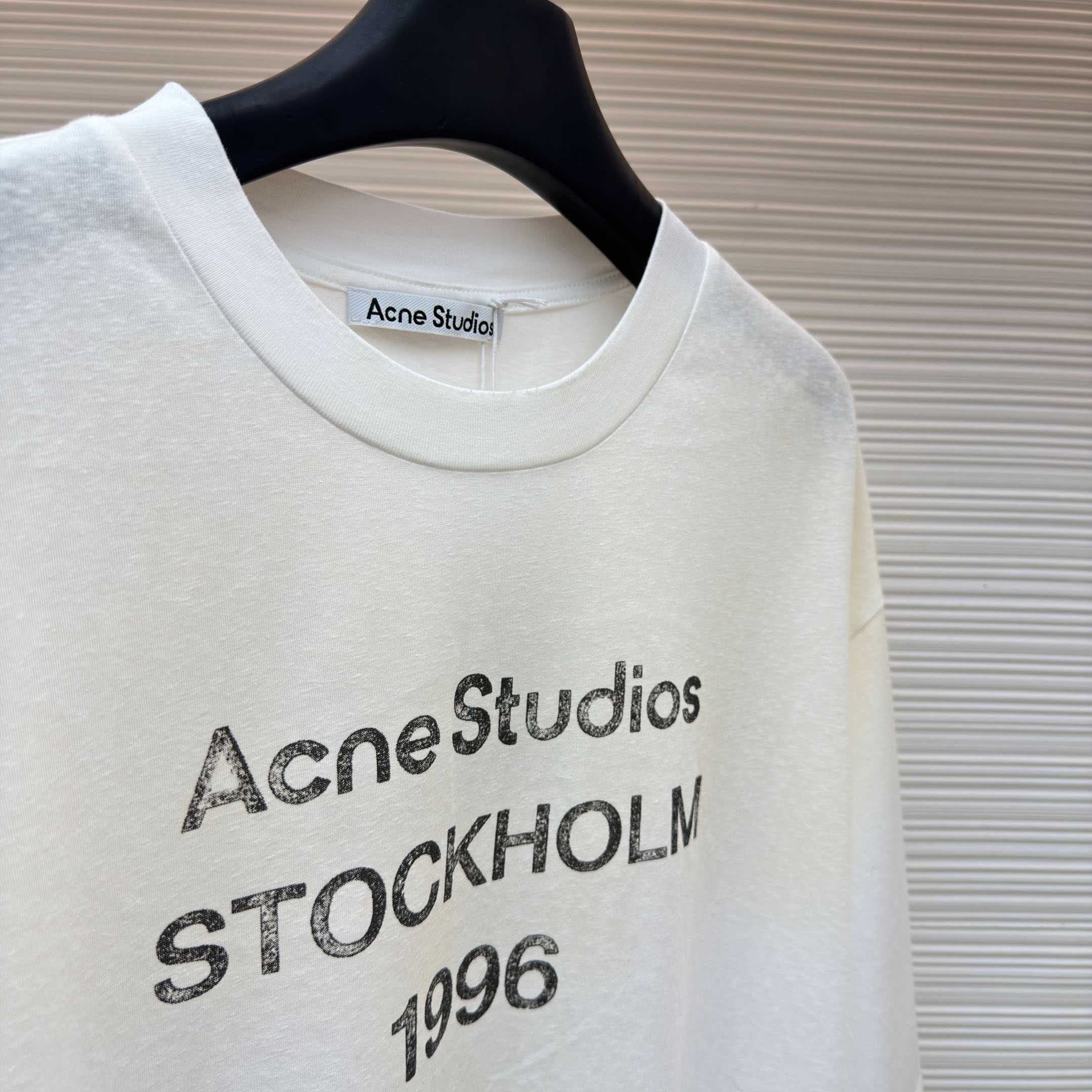 Acne Studios  Logo Tshirt - Relaxed Fit - FashionPlug