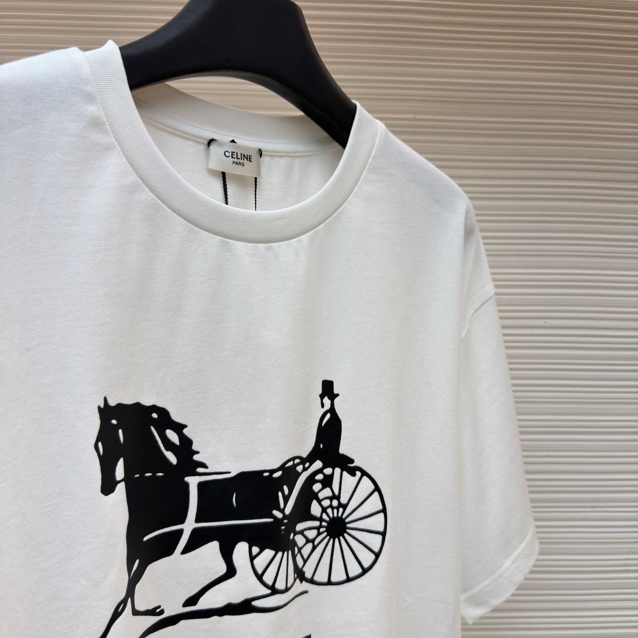 Celine T-shirt IN Cotton Jersey - FashionPlug