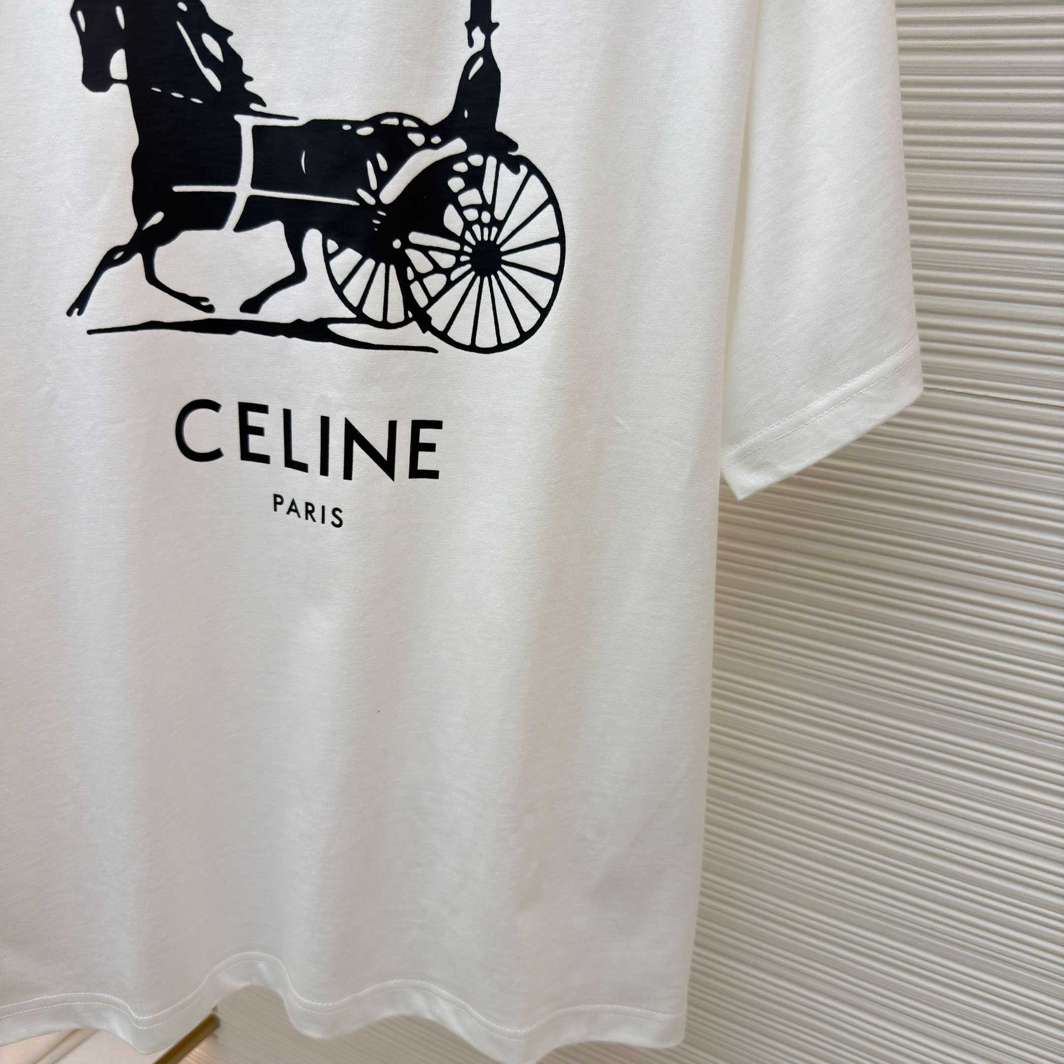 Celine T-shirt IN Cotton Jersey - FashionPlug