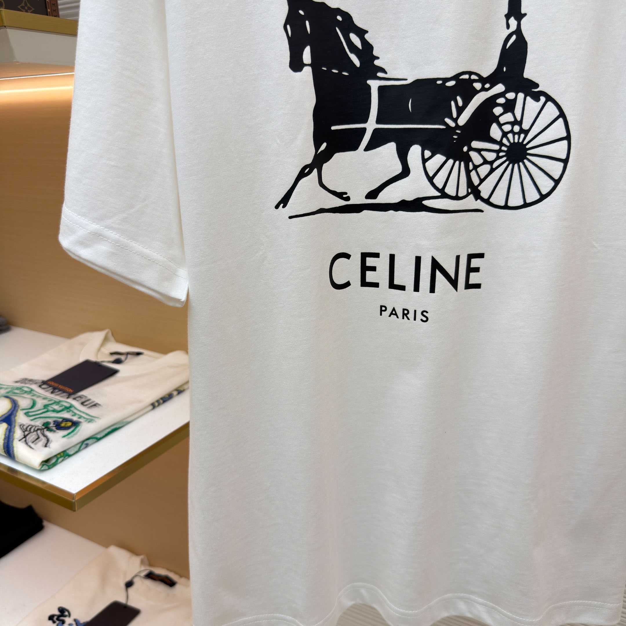 Celine T-shirt IN Cotton Jersey - FashionPlug