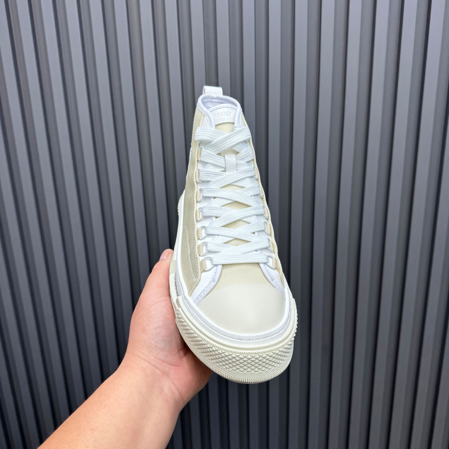 Amiri M.A. Logo Court High 'Alabaster' - FashionPlug