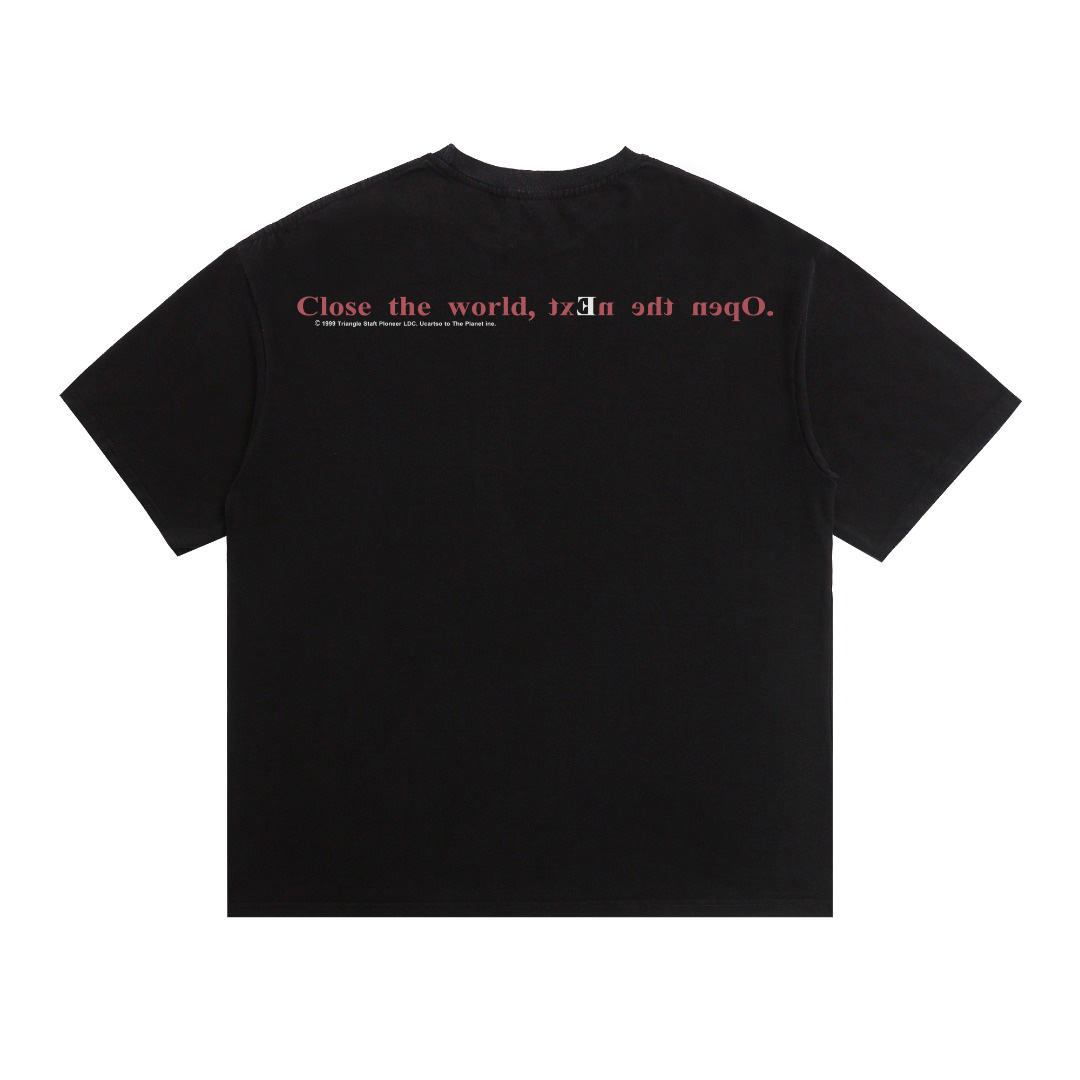 Saint Michael  Lain Short Sleeve Tee 'Black' - FashionPlug