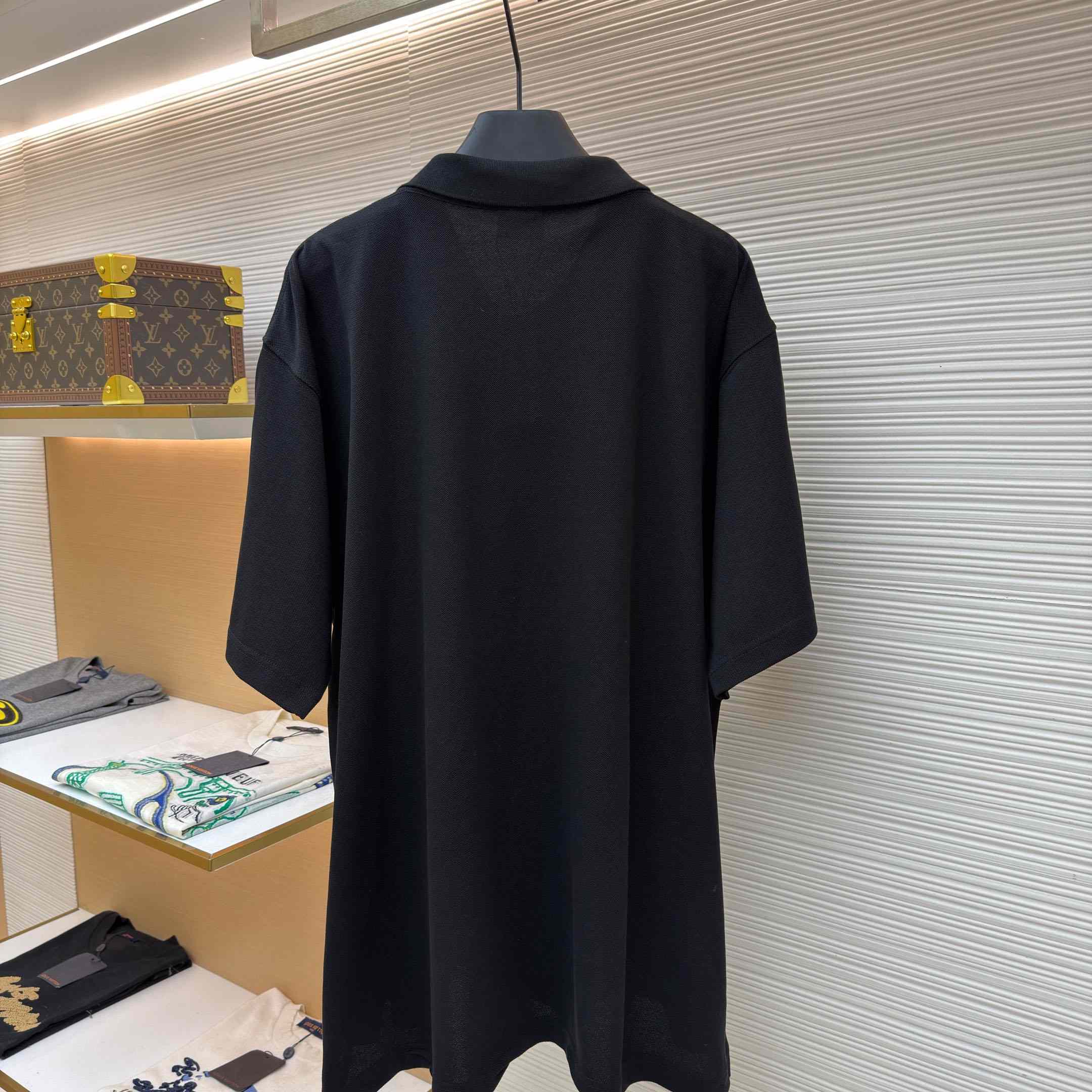 Balenciaga Laurel Classic Regular Polo In Black - FashionPlug