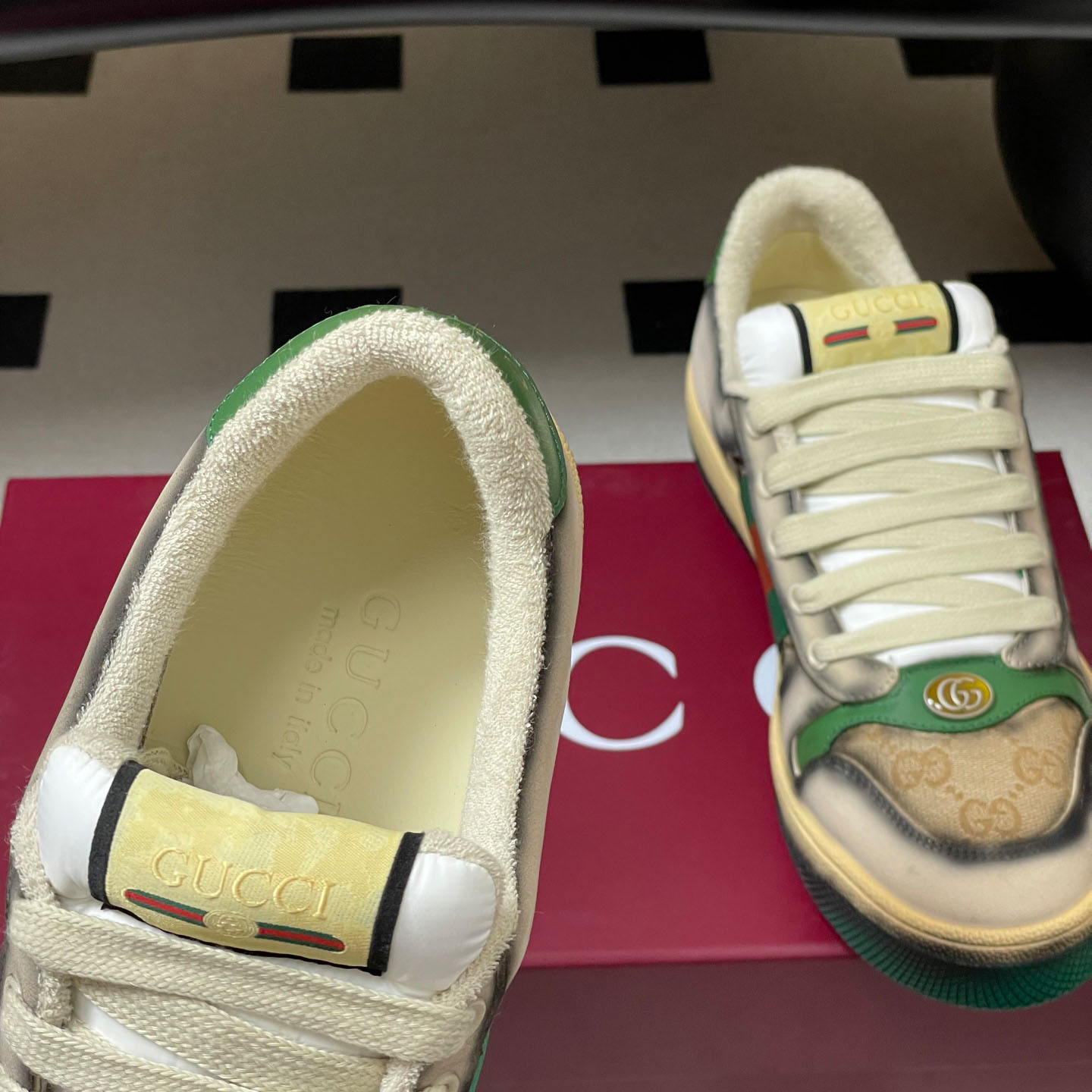 Gucci serigraphy Screener Sneaker - FashionPlug