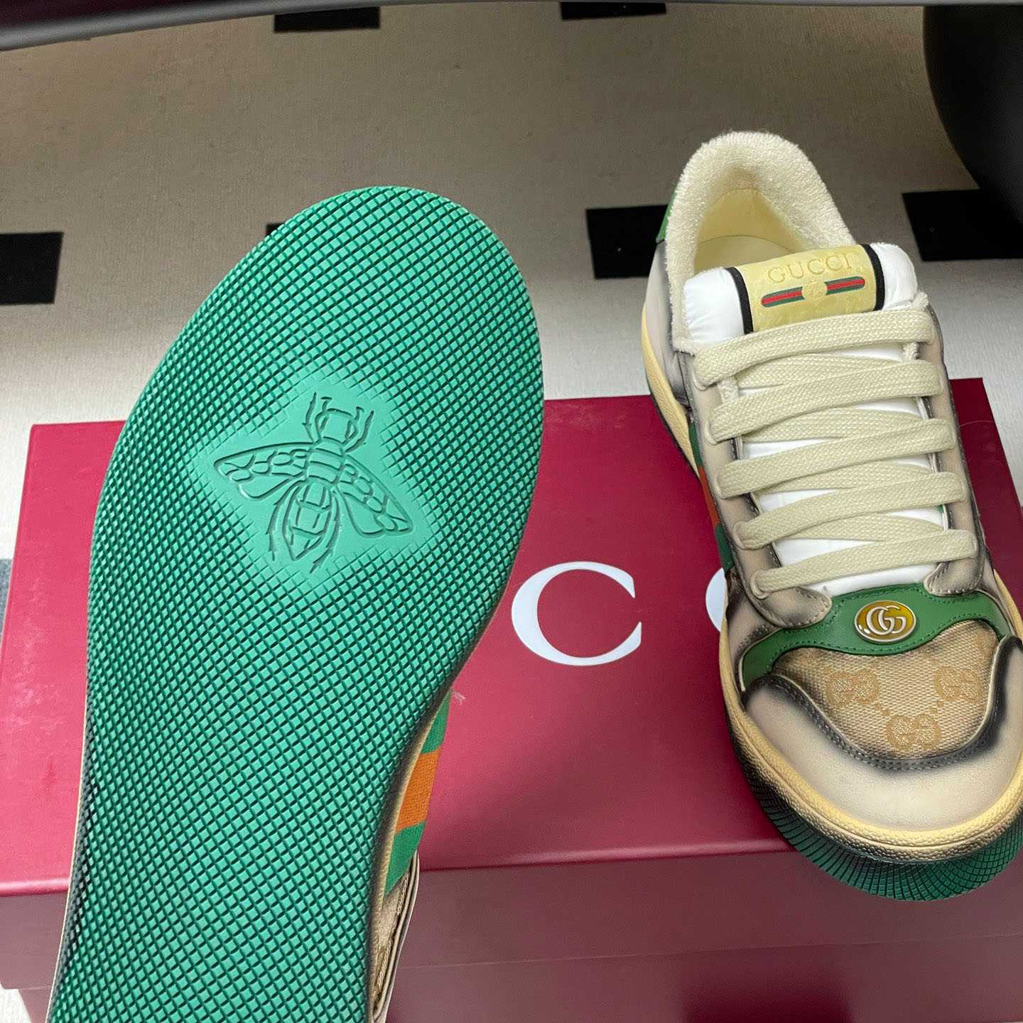 Gucci serigraphy Screener Sneaker - FashionPlug