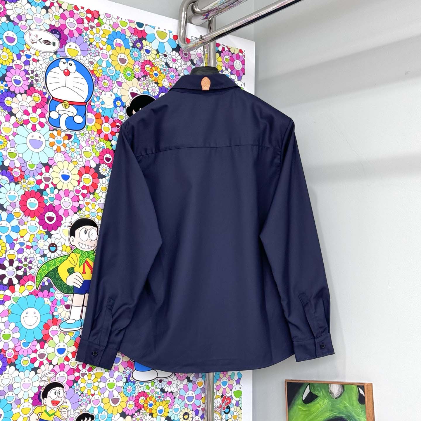 Louis Vuitton Long-Sleeved Cotton-Silk Crepe Shirt  1AJSPT - FashionPlug