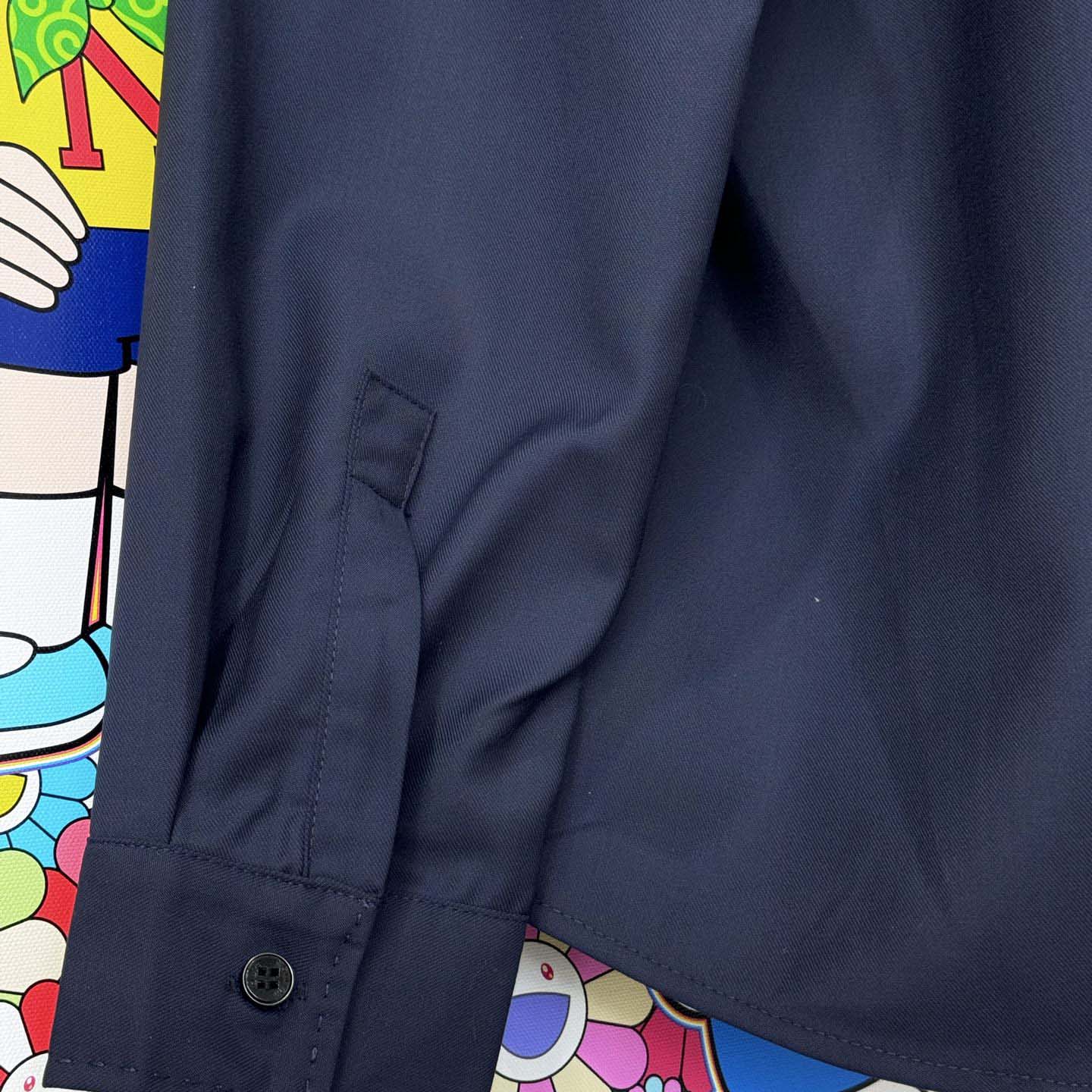 Louis Vuitton Long-Sleeved Cotton-Silk Crepe Shirt  1AJSPT - FashionPlug