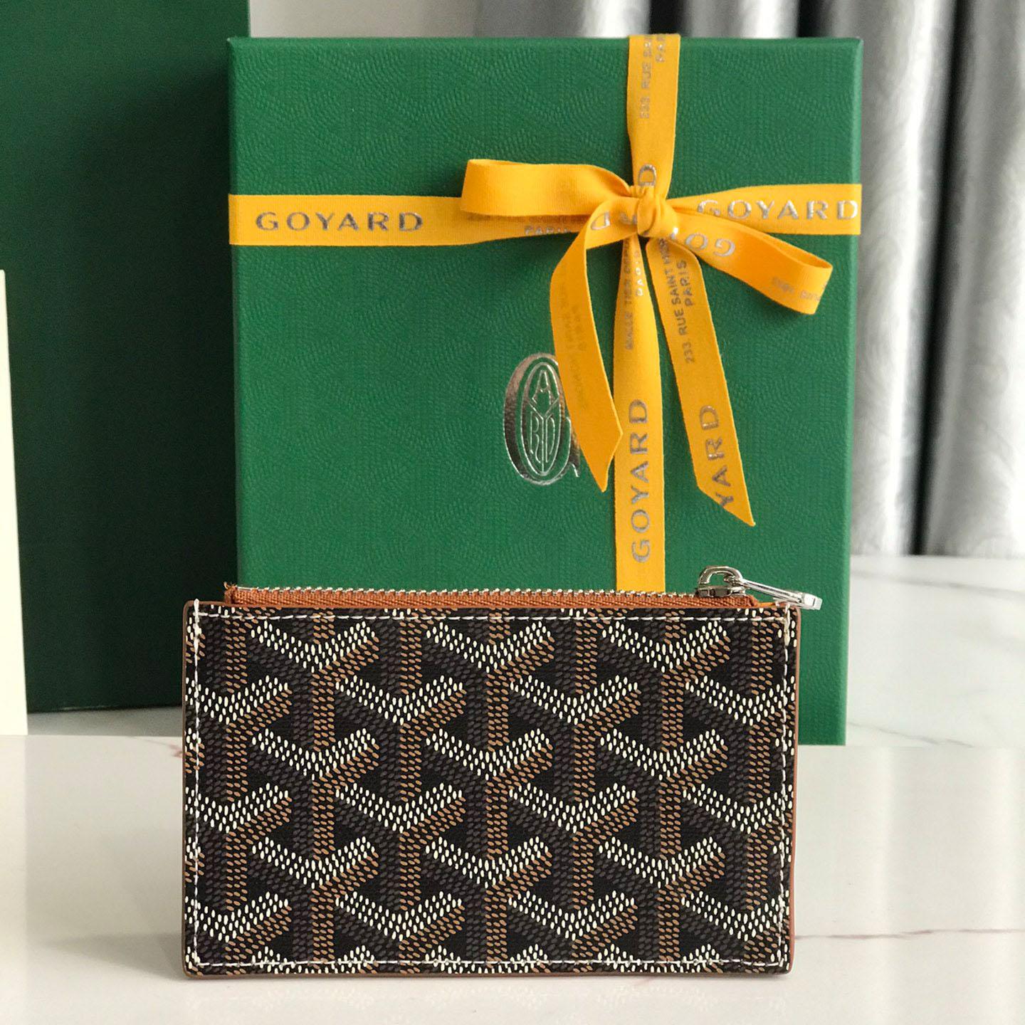 Goyard Bourbon Zipped Card Holder - FashionPlug