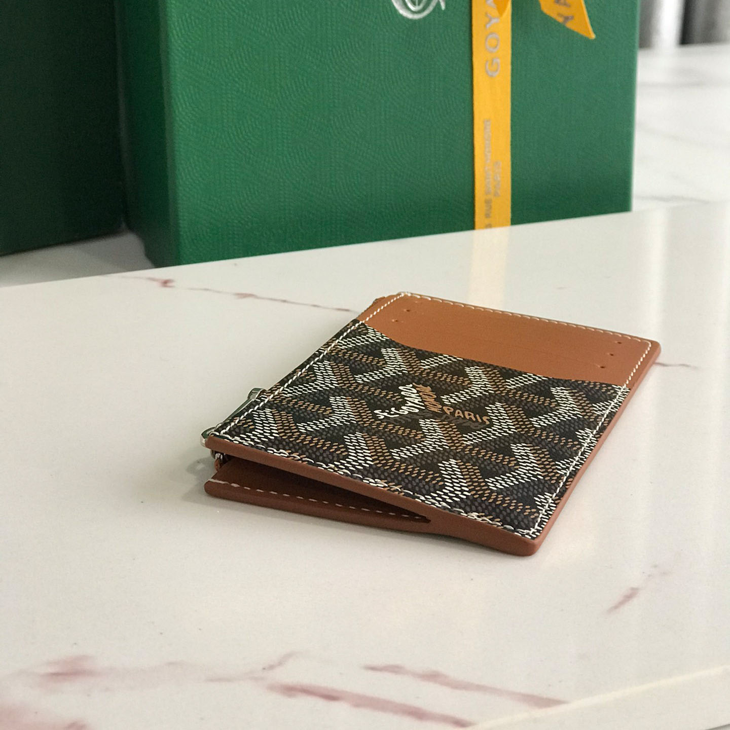 Goyard Bourbon Zipped Card Holder - FashionPlug