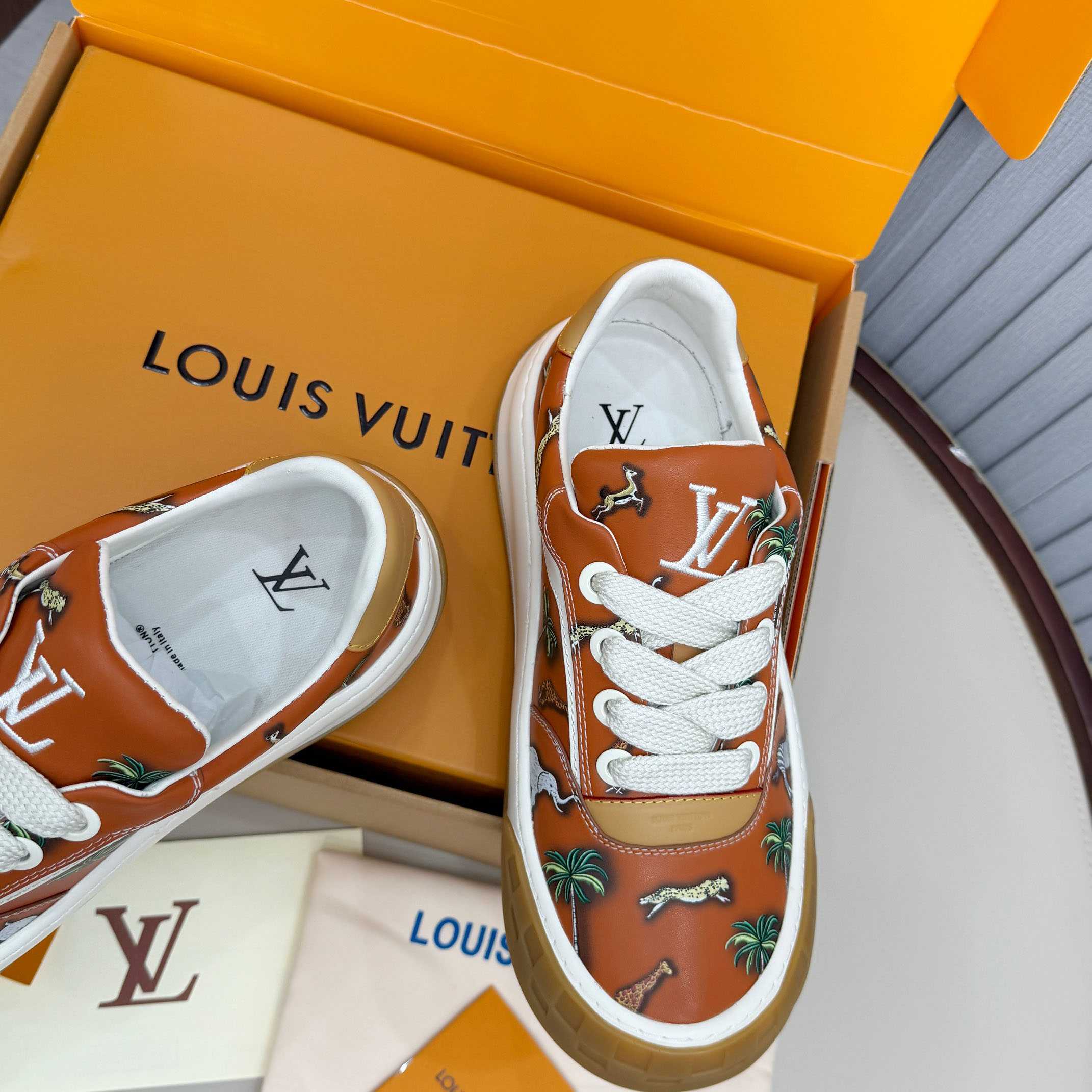 Louis Vuitton LV x The Darjeeling Limited LV Tilted Sneaker  1AJTL3 - FashionPlug