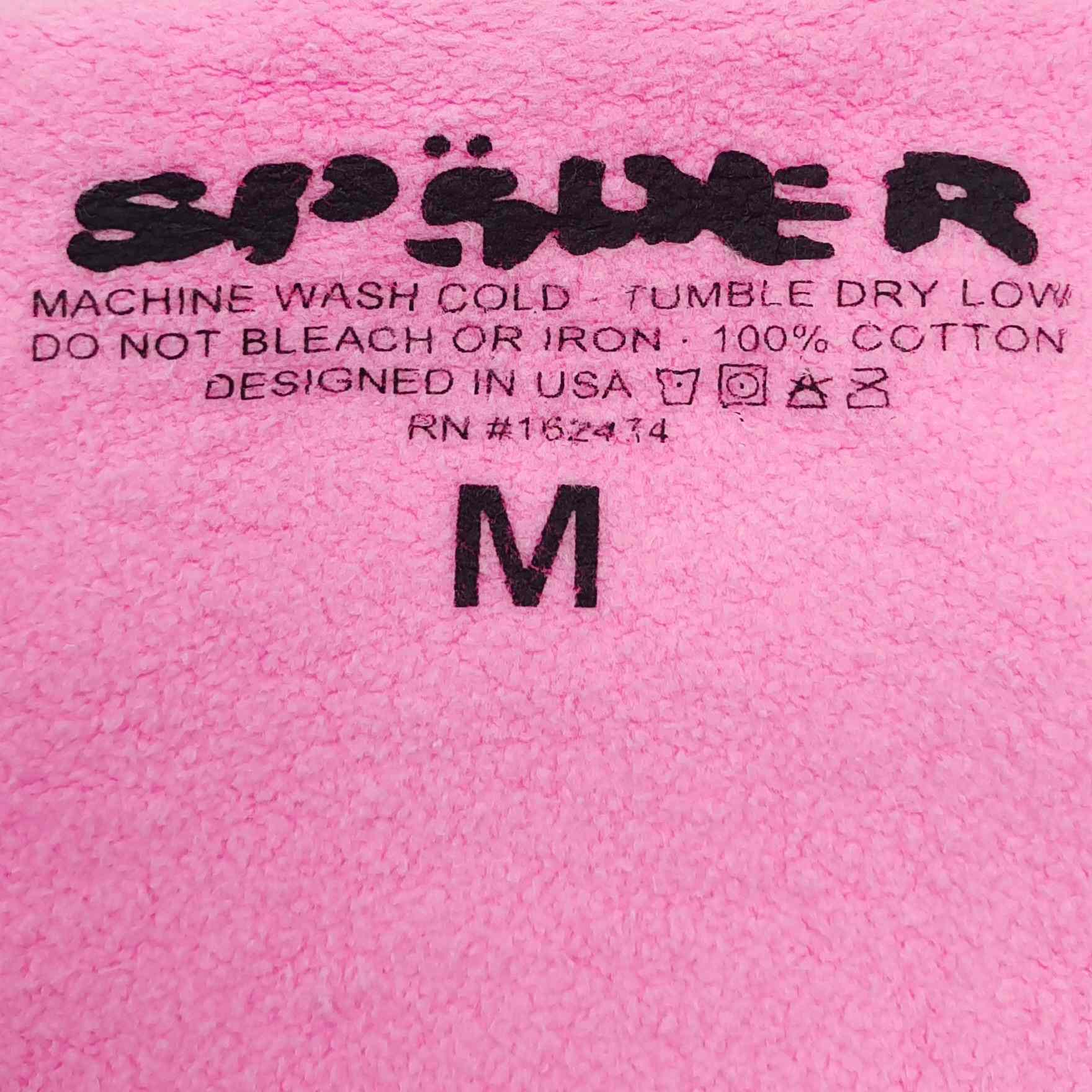 Sp5der OG Web Hoodie 'Pink' - FashionPlug