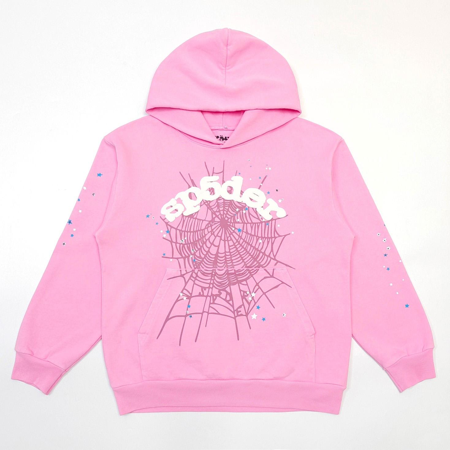 Sp5der OG Web Hoodie 'Pink' - FashionPlug