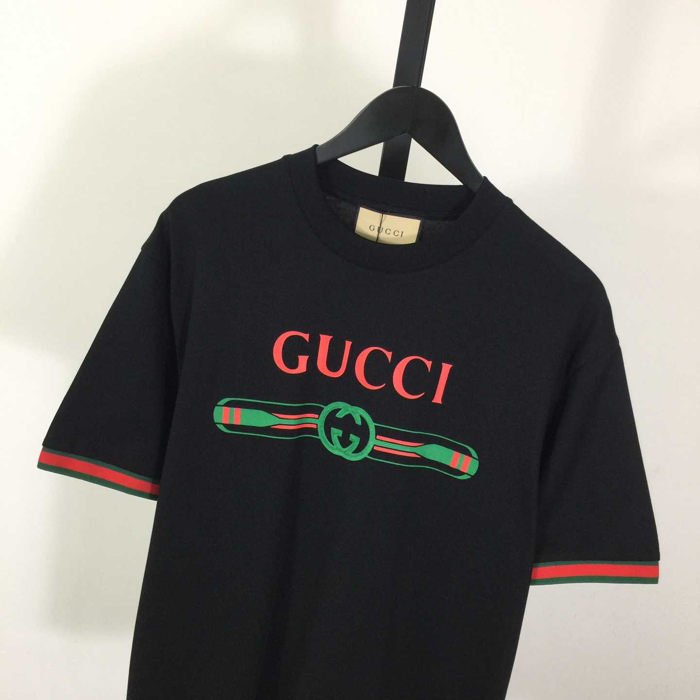 Gucci Jersey T-shirt With Print  - FashionPlug