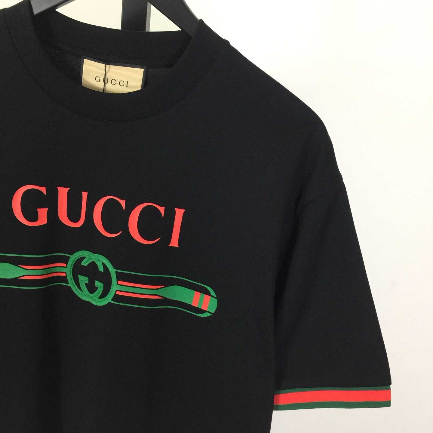 Gucci Jersey T-shirt With Print  - FashionPlug