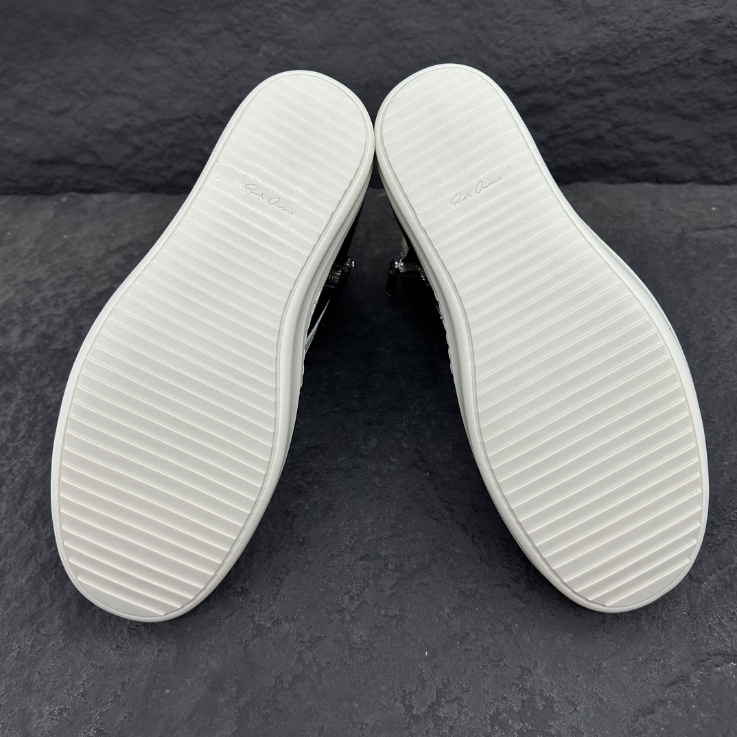 Rick Owens Chrome Hearts x Rick Owens Geobasket High 'Black' - FashionPlug