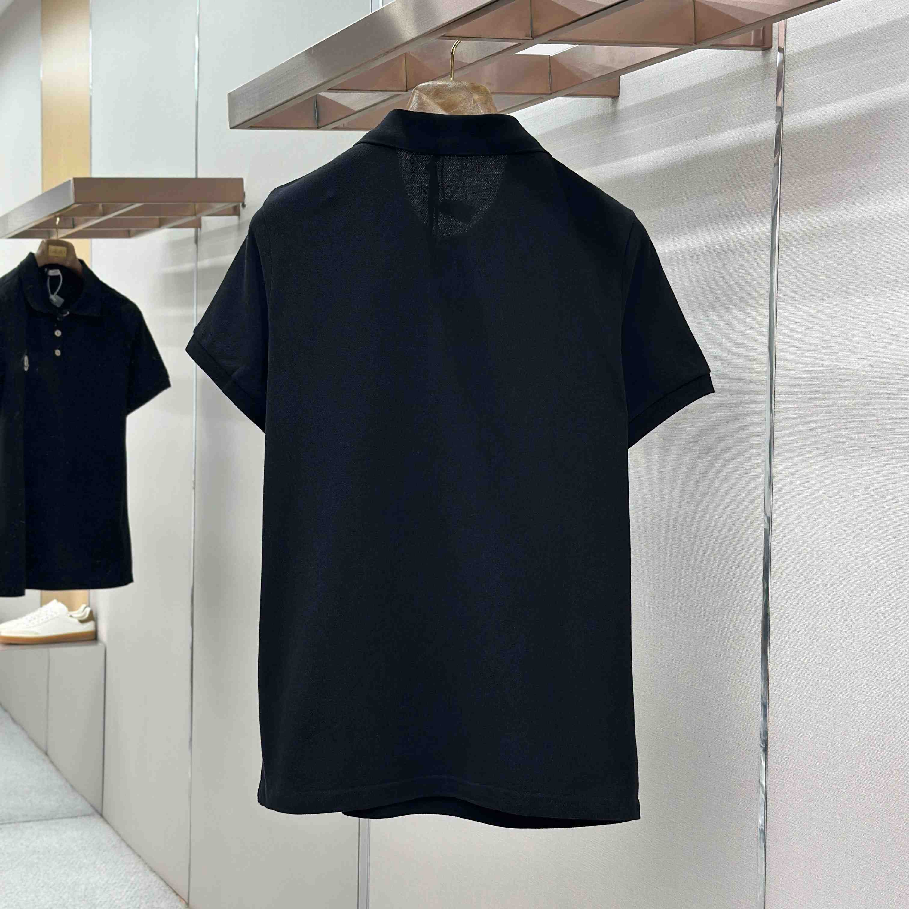 Moncler Logo Patch Cotton Polo Shirt - FashionPlug