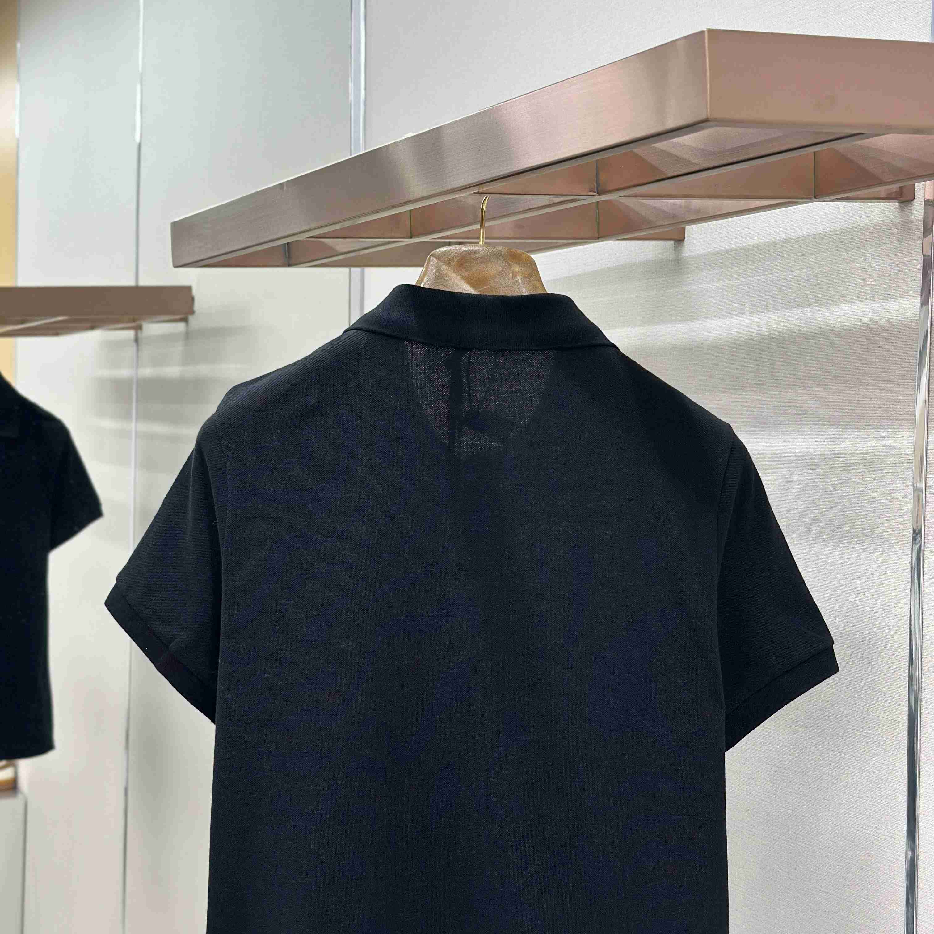 Moncler Logo Patch Cotton Polo Shirt - FashionPlug