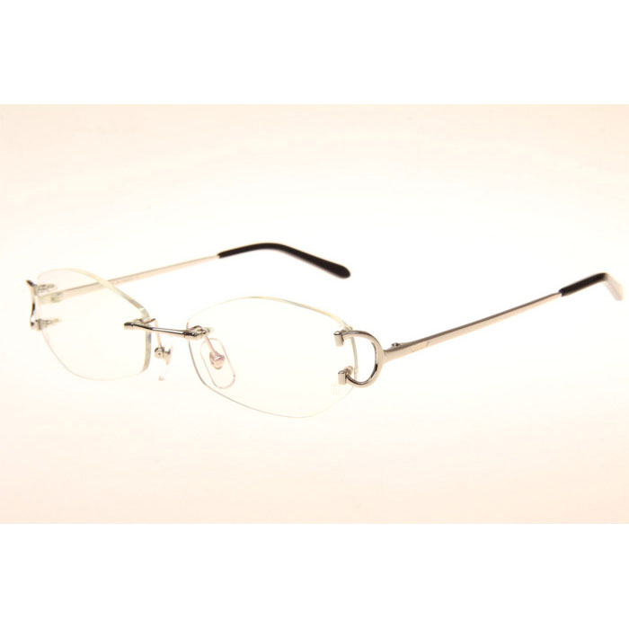 Cartier CT 4193831 Eyeglasses In Silver - FashionPlug