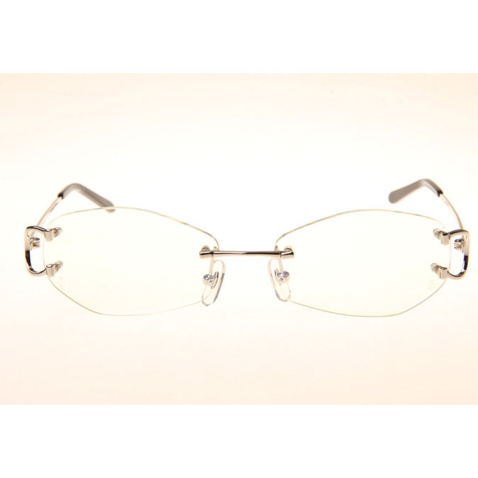 Cartier CT 4193831 Eyeglasses In Silver - FashionPlug
