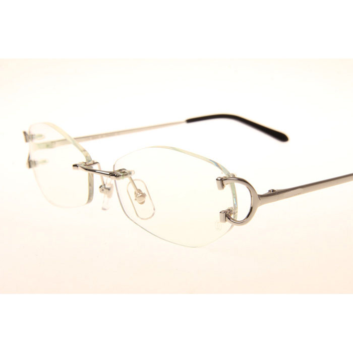 Cartier CT 4193831 Eyeglasses In Silver - FashionPlug