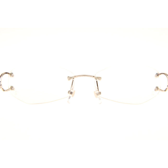 Cartier CT 4193831 Eyeglasses In Silver - FashionPlug