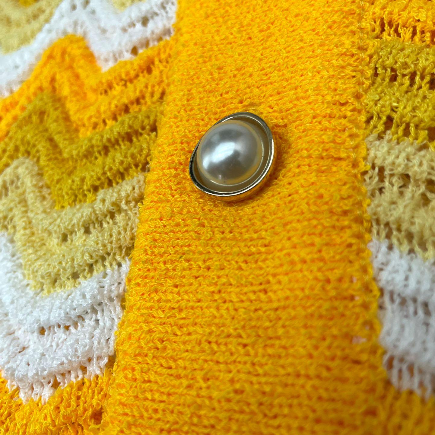 Casablanca Wavy Gradient Open Knit Shirt D009 - FashionPlug