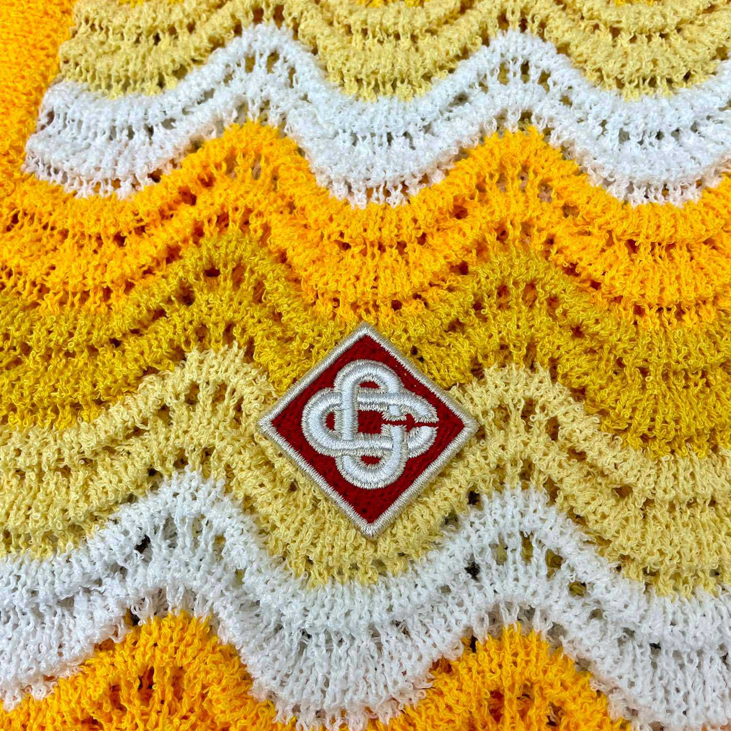 Casablanca Wavy Gradient Open Knit Shirt D009 - FashionPlug