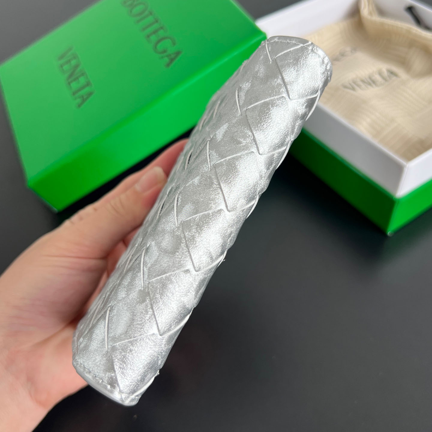 Bottega Veneta Intrecciato Passport Case - FashionPlug