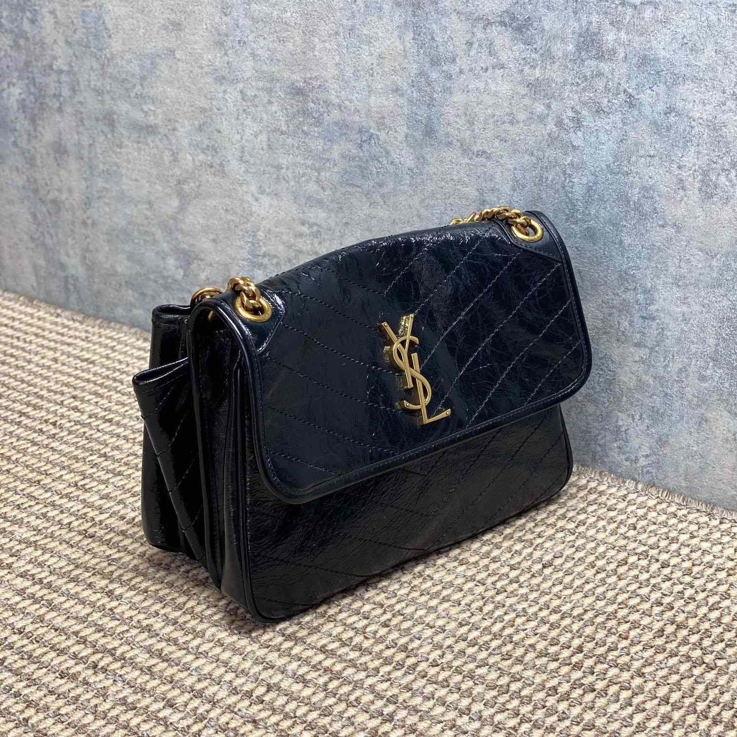 Saint Laurent NIKI TRIPOUCH In Vintage Leather - FashionPlug