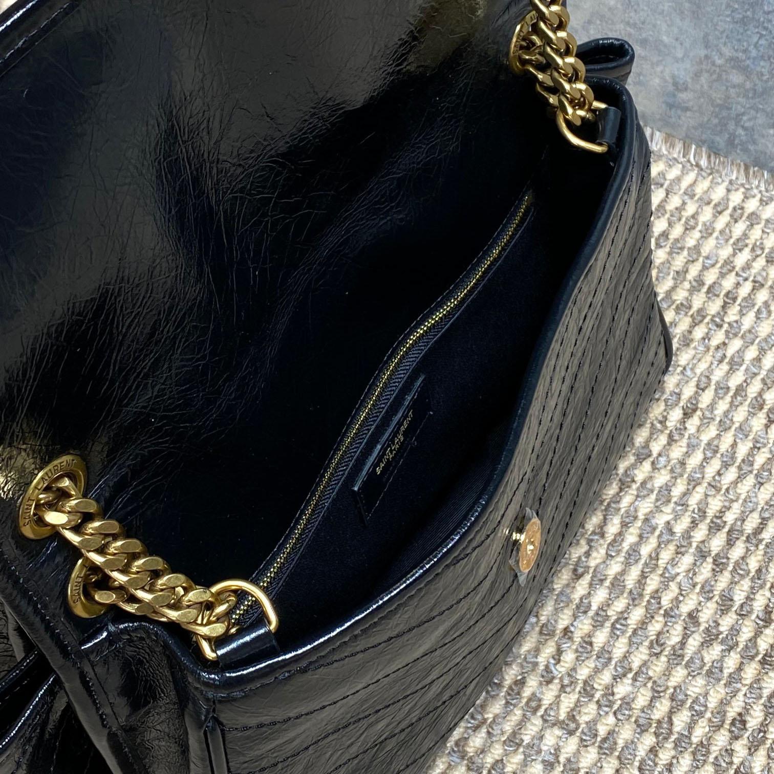 Saint Laurent NIKI TRIPOUCH In Vintage Leather - FashionPlug
