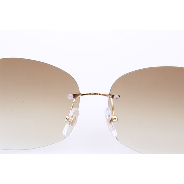 Cartier CT 4193829 Sunglasses In Gold Gradient Brown - FashionPlug