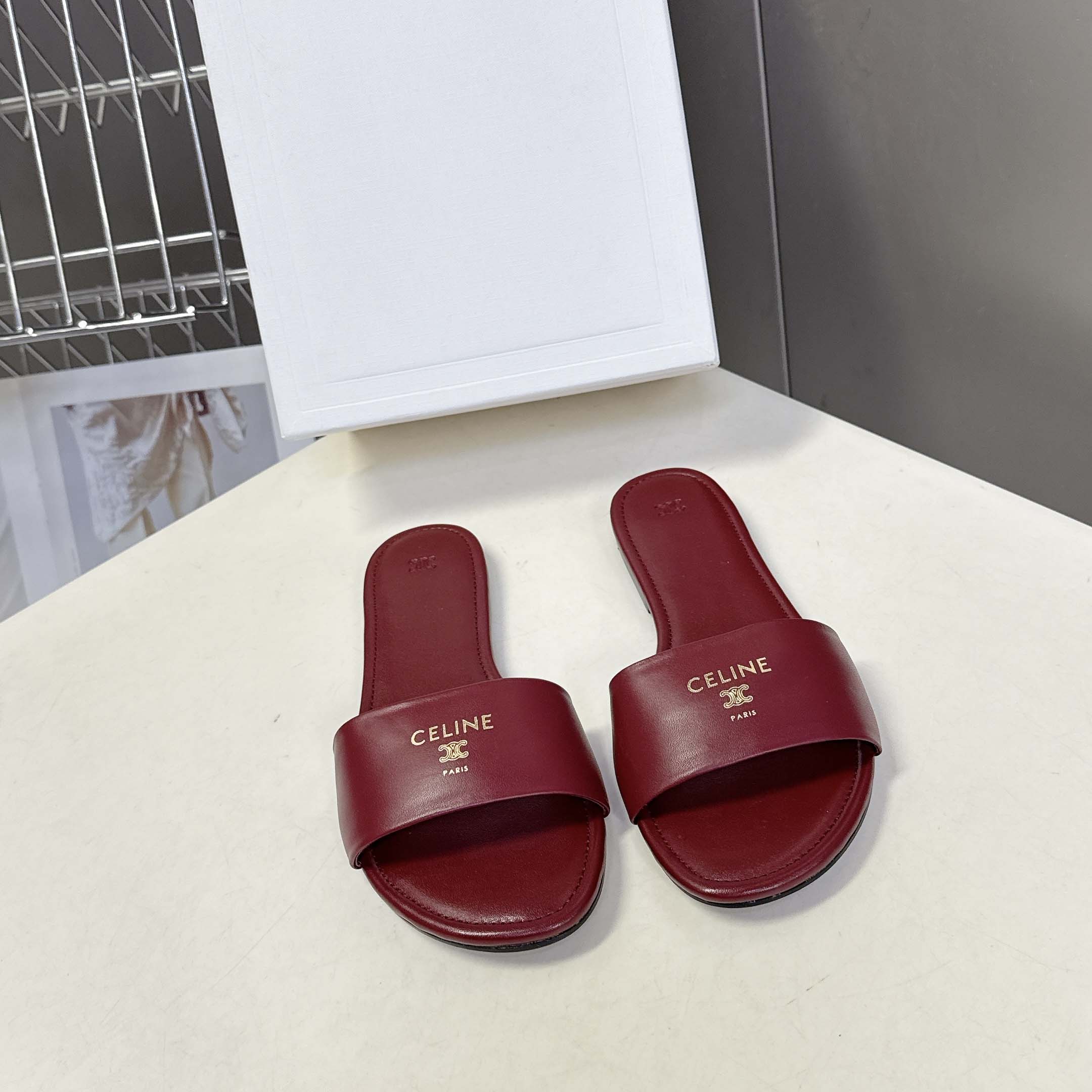 Celine Coast Mule In Lambskin - FashionPlug