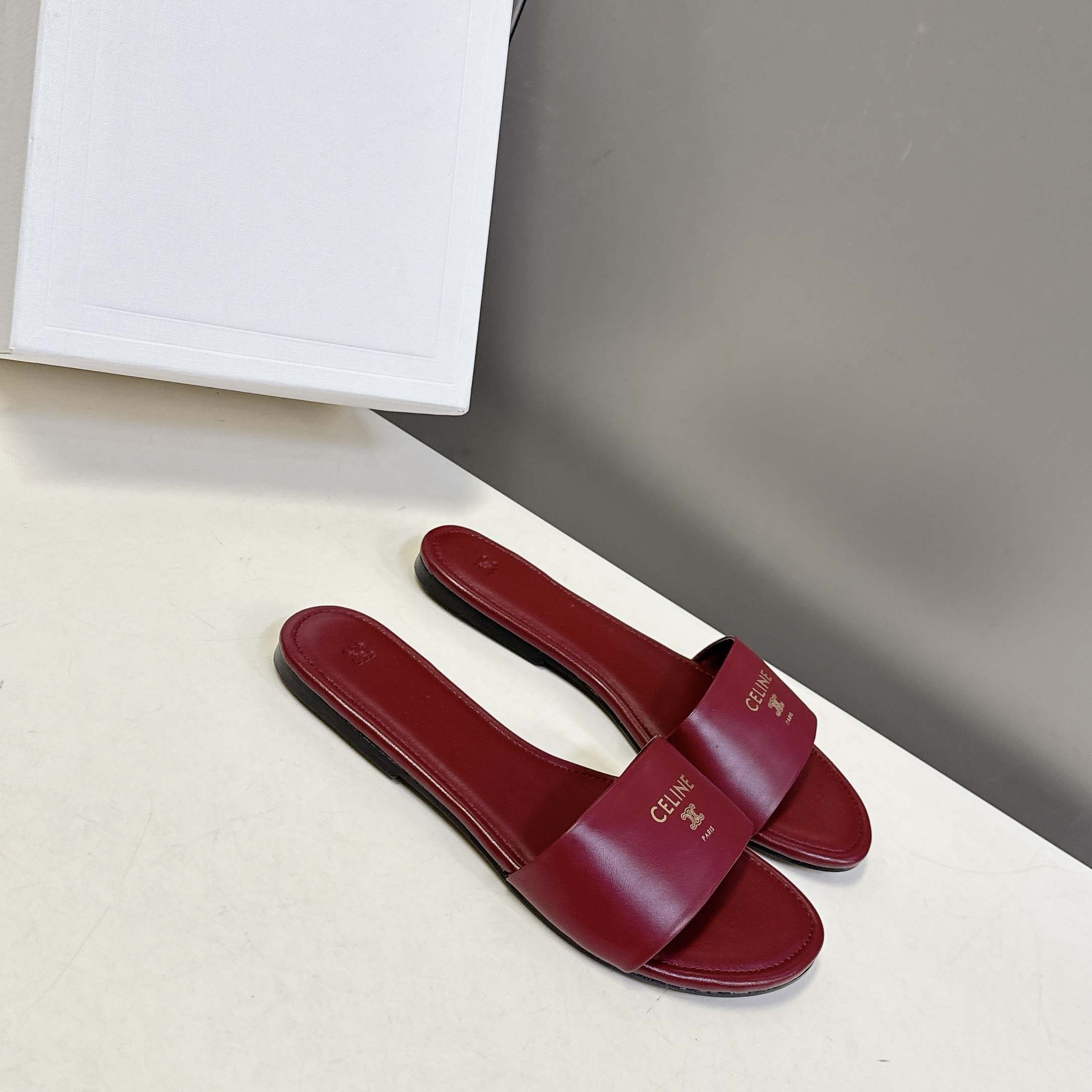 Celine Coast Mule In Lambskin - FashionPlug