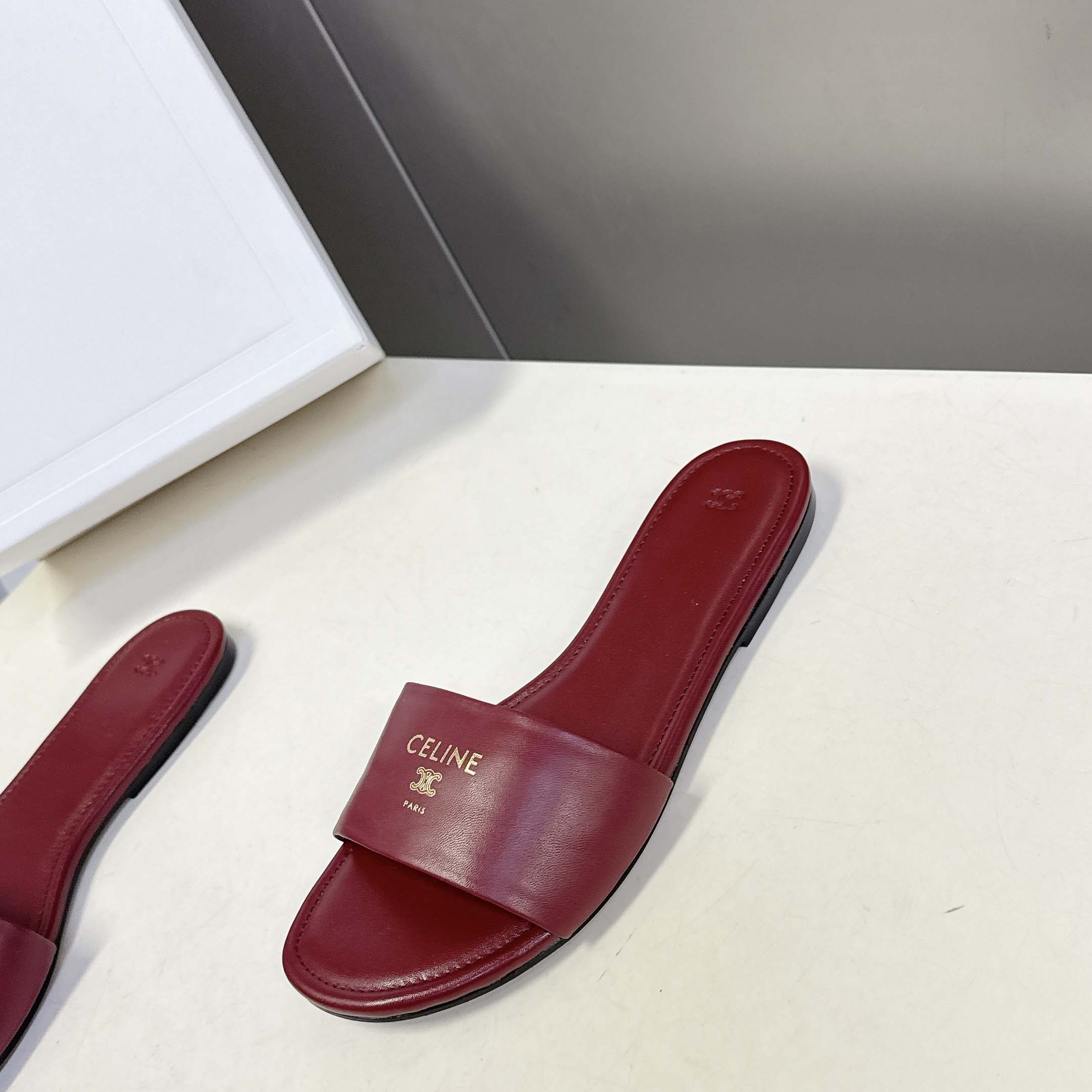 Celine Coast Mule In Lambskin - FashionPlug