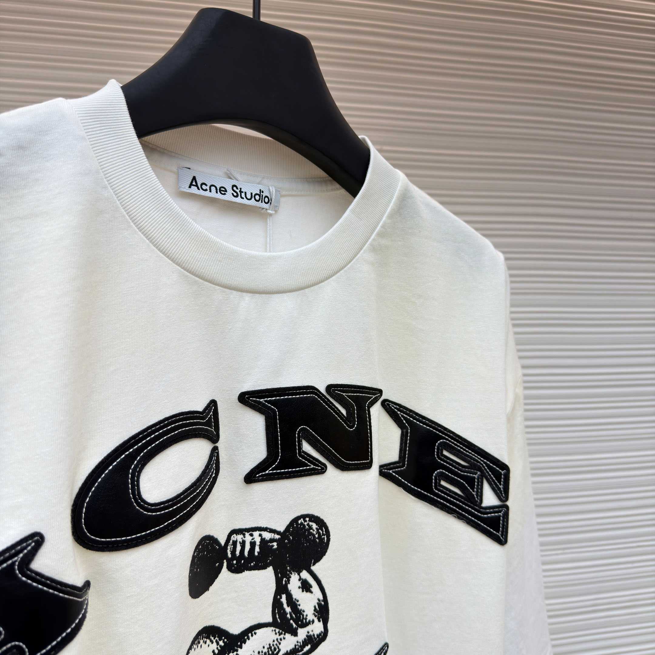Acne Studios   LAYERED LOGO T-SHIRT  - FashionPlug