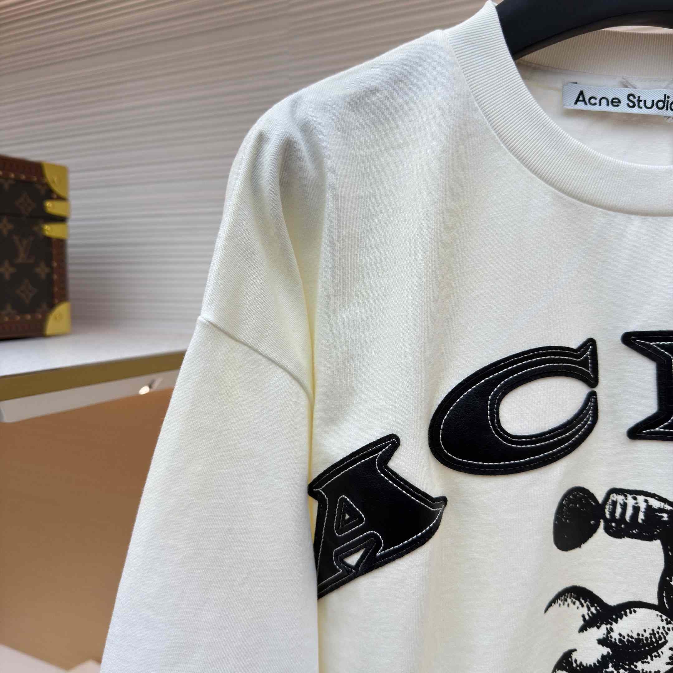 Acne Studios   LAYERED LOGO T-SHIRT  - FashionPlug