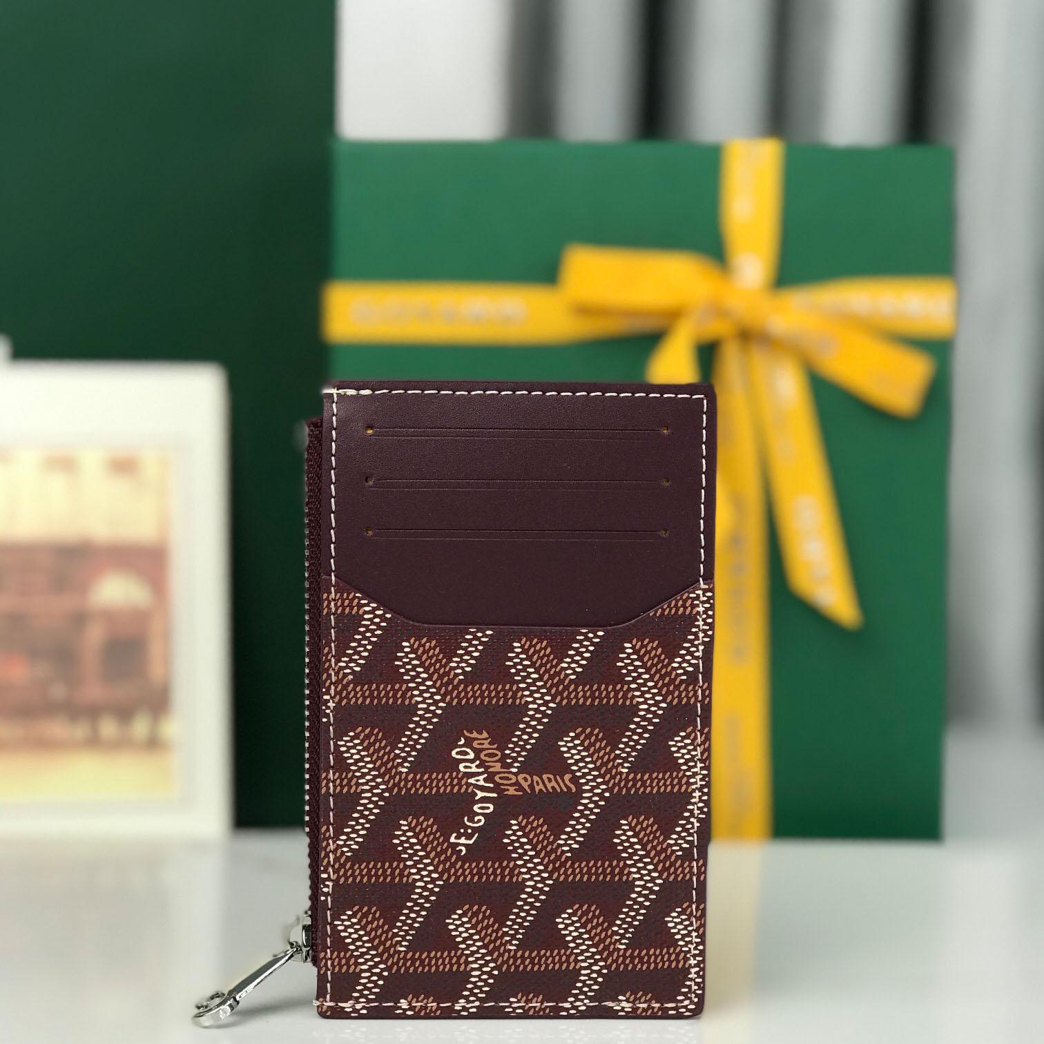 Goyard Bourbon Zipped Card Holder - FashionPlug